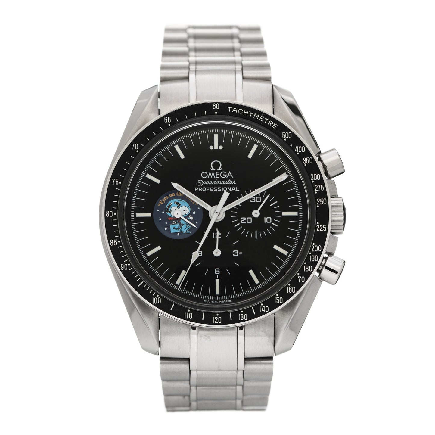 Stainless Steel 42mm Speedmaster Professional MoonWatch Limited Edition Snoopy Manual Winding Watch Black 3578.51.00
