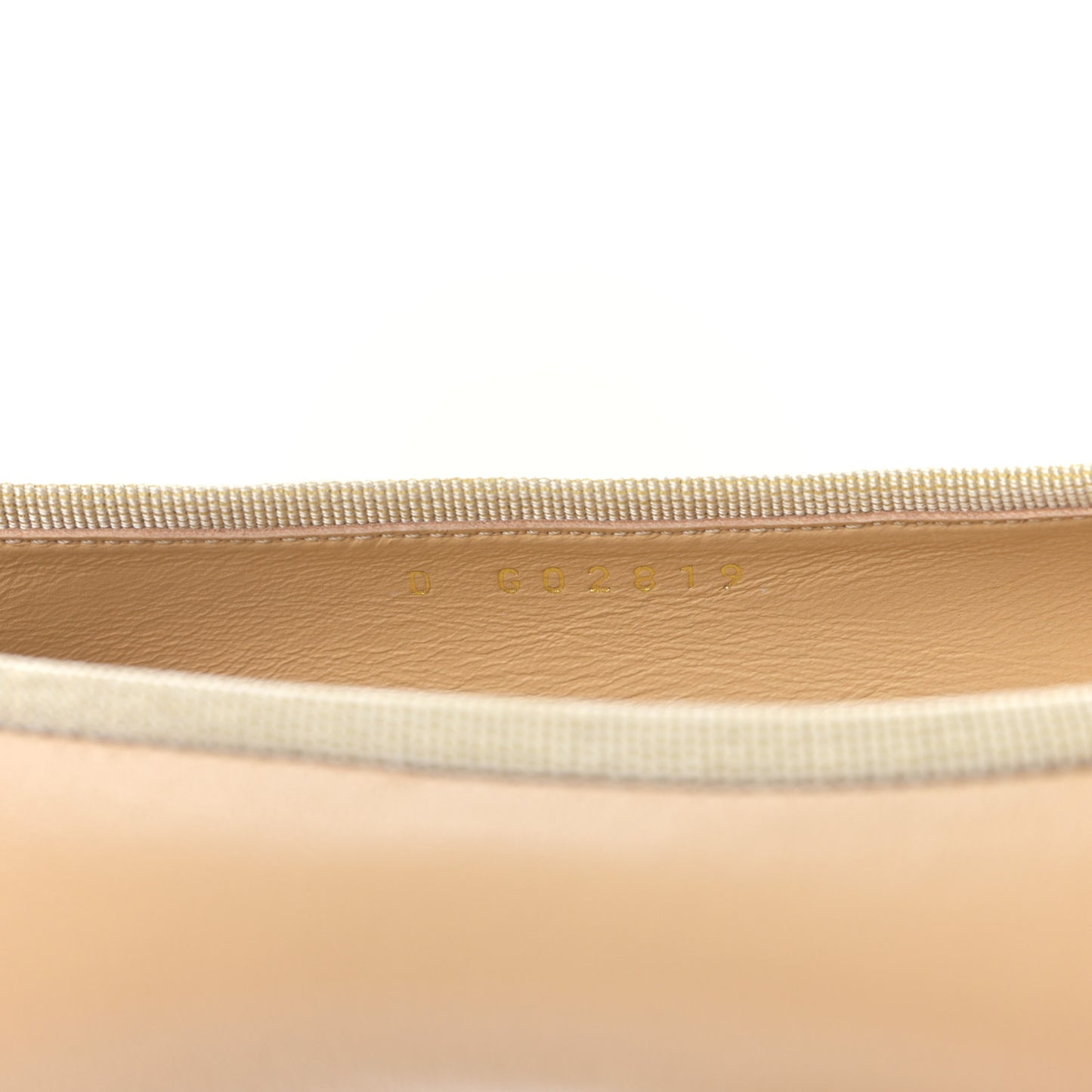 Lambskin Cap Toe CC Ballerina Flats 39 Beige Black