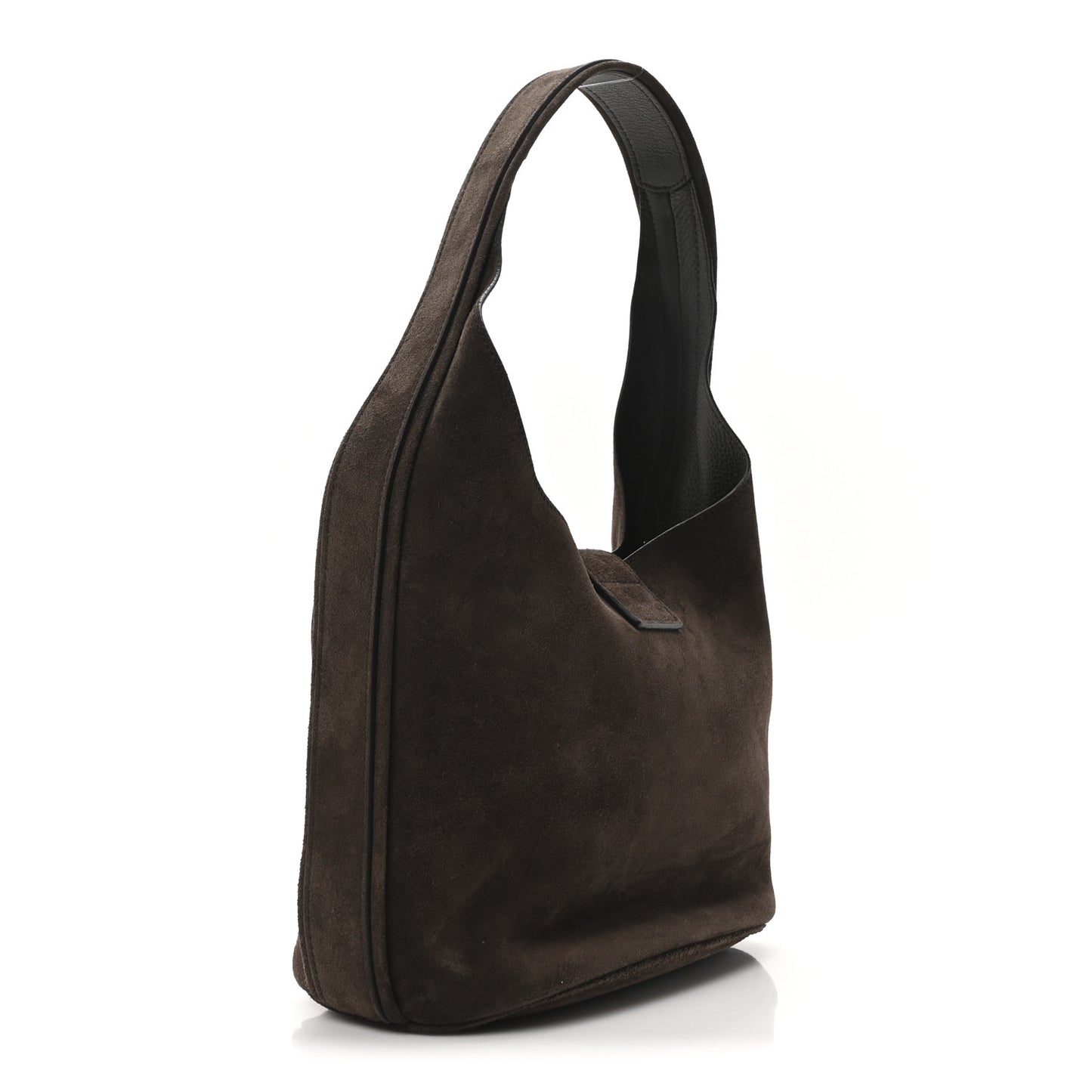 Calfskin Suede Medium Archivo Gancio Hobo Testa di Moro
