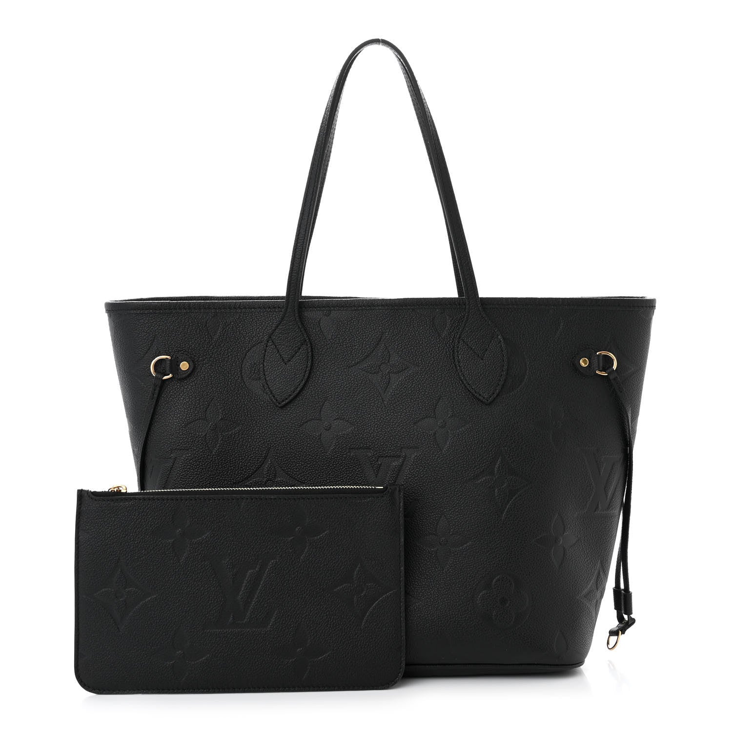 Louis Vuitton Empreinte Monogram Giant Neverfull MM Black 2 of 12