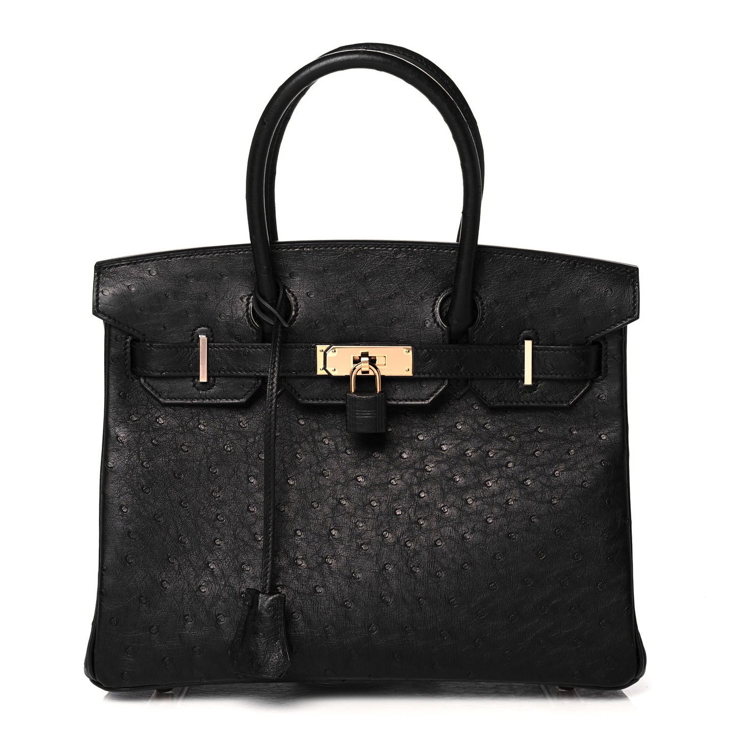 Ostrich Birkin 30 Black