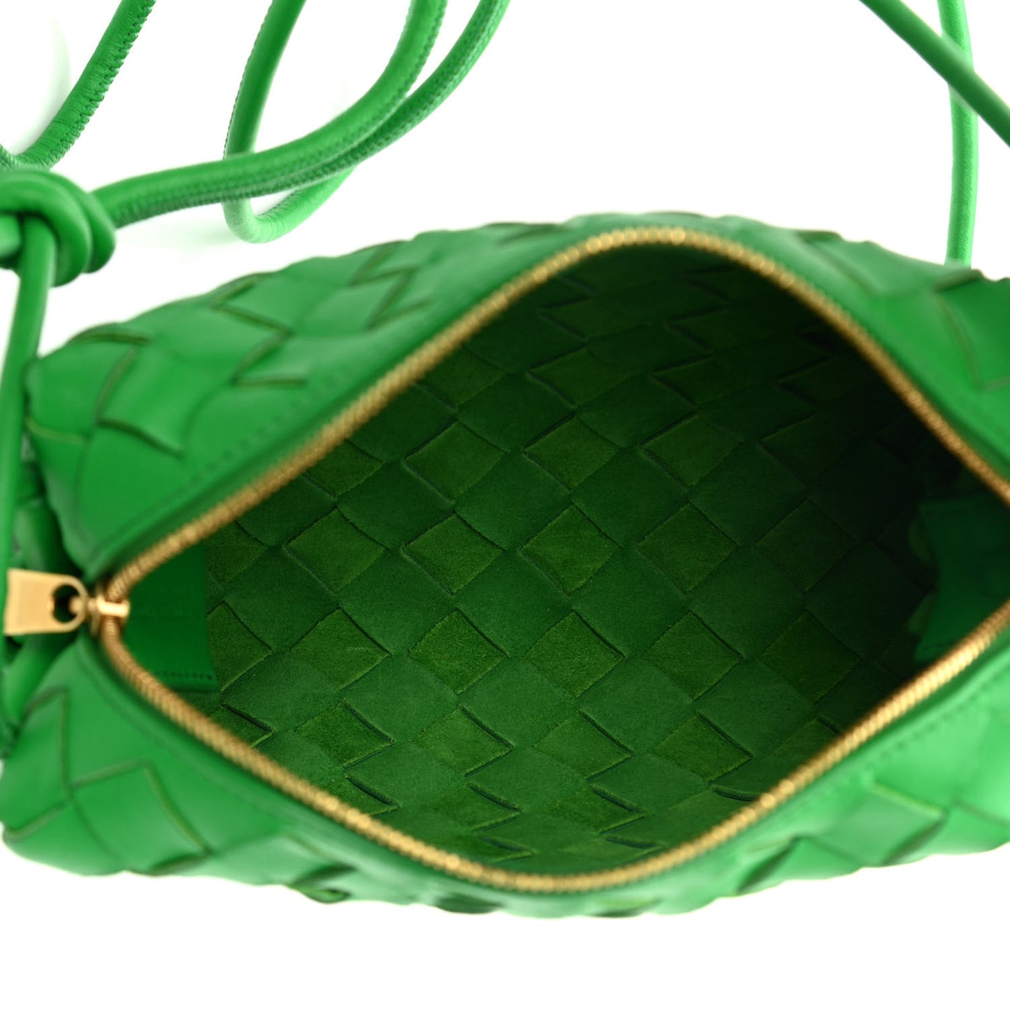 Nappa Intrecciato Mini Loop Camera Bag Parakeet