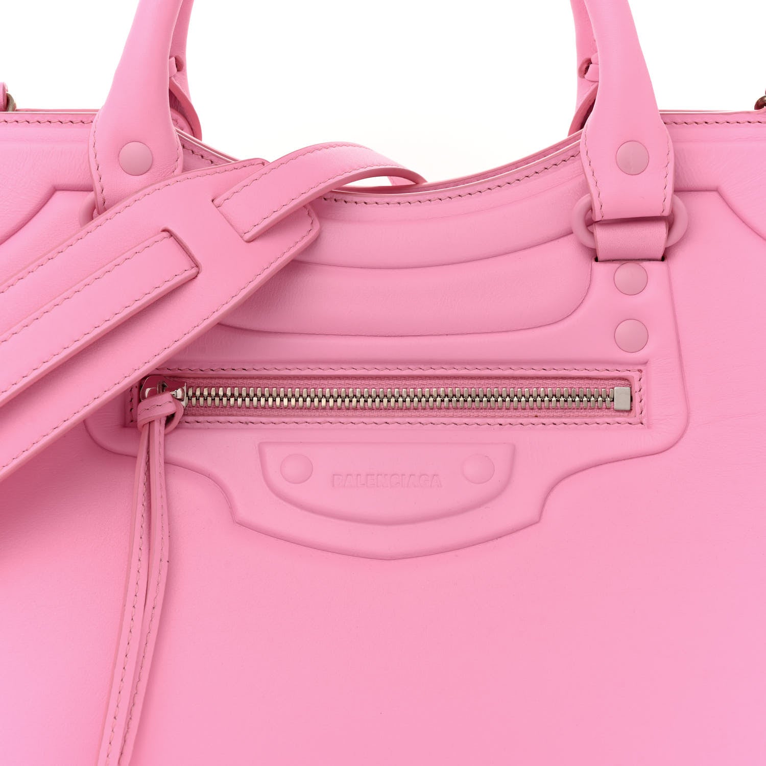 Balenciaga Cake Calfskin Tonal Hardware Neo Classic City Rose 8 of 13