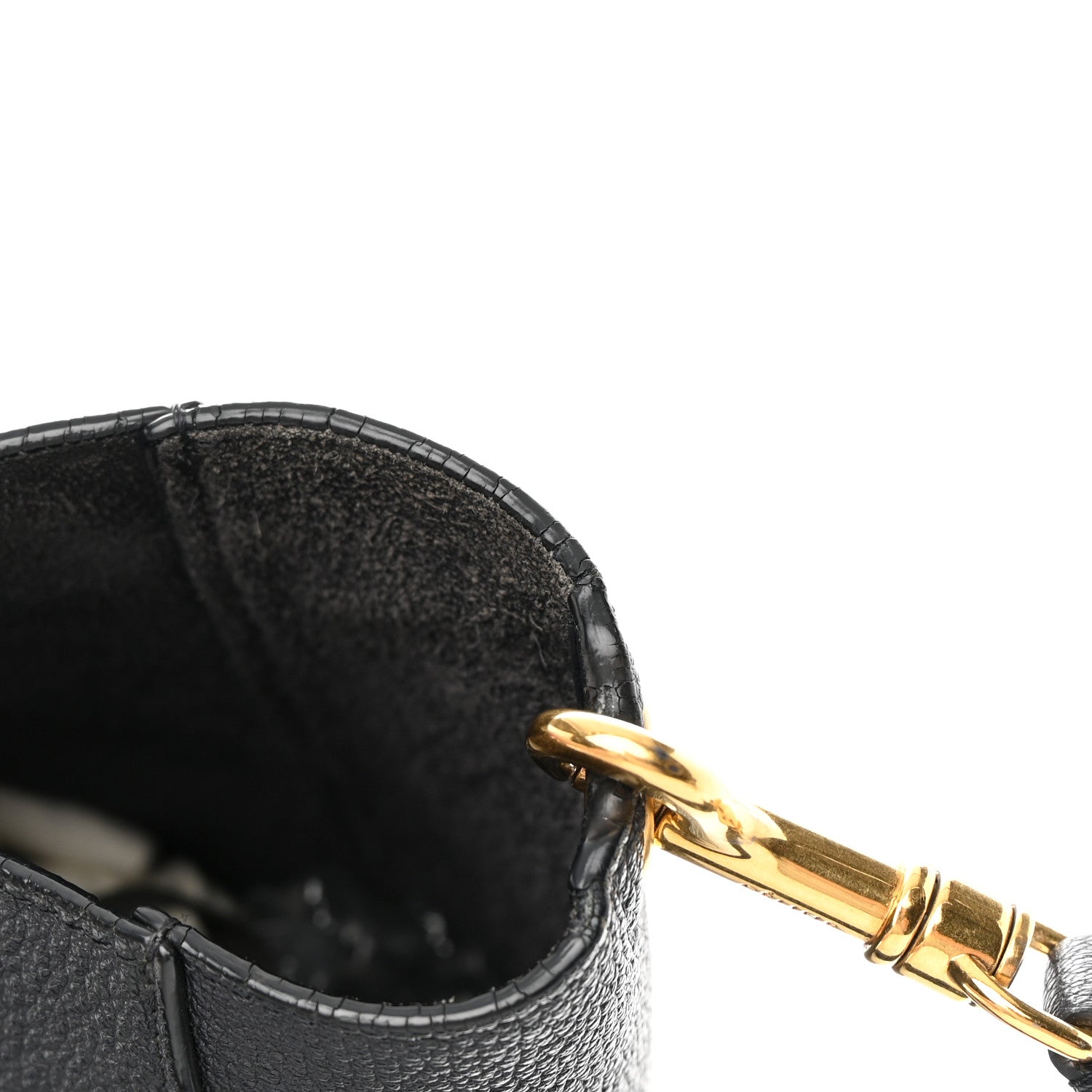 Celine Soft Grained Calfskin Small Sangle Bucket Bag Navy 11 of 15