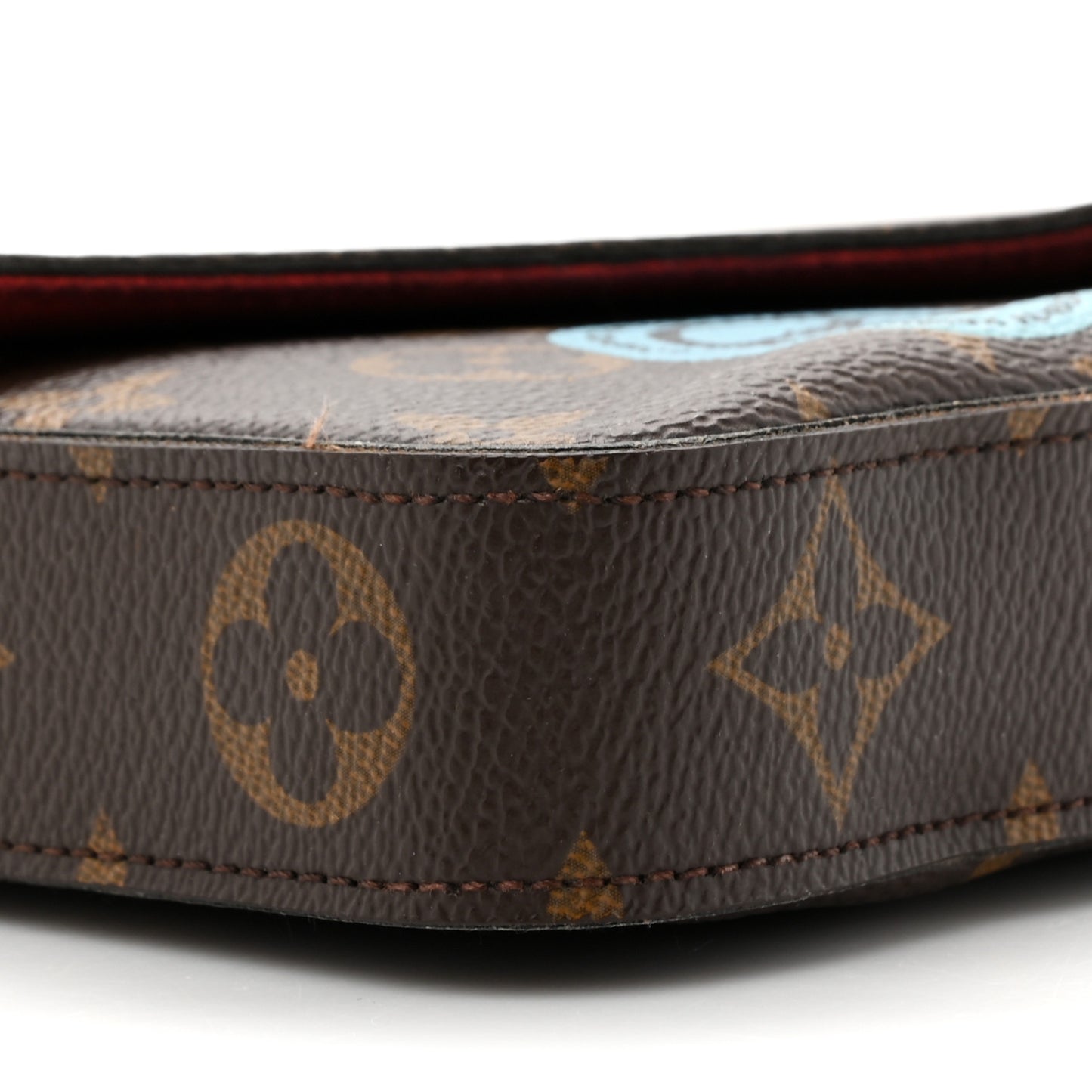 Monogram My LV World Tour Pochette Felicie Chain Wallet Coquelicot