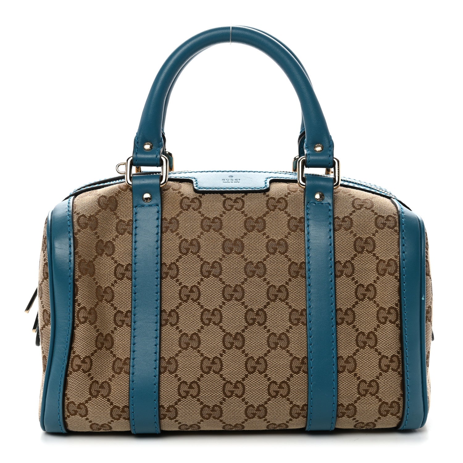 Gucci Monogram Small Boston Beige Deep Cobalt 1843430 – FASHIONPHILE