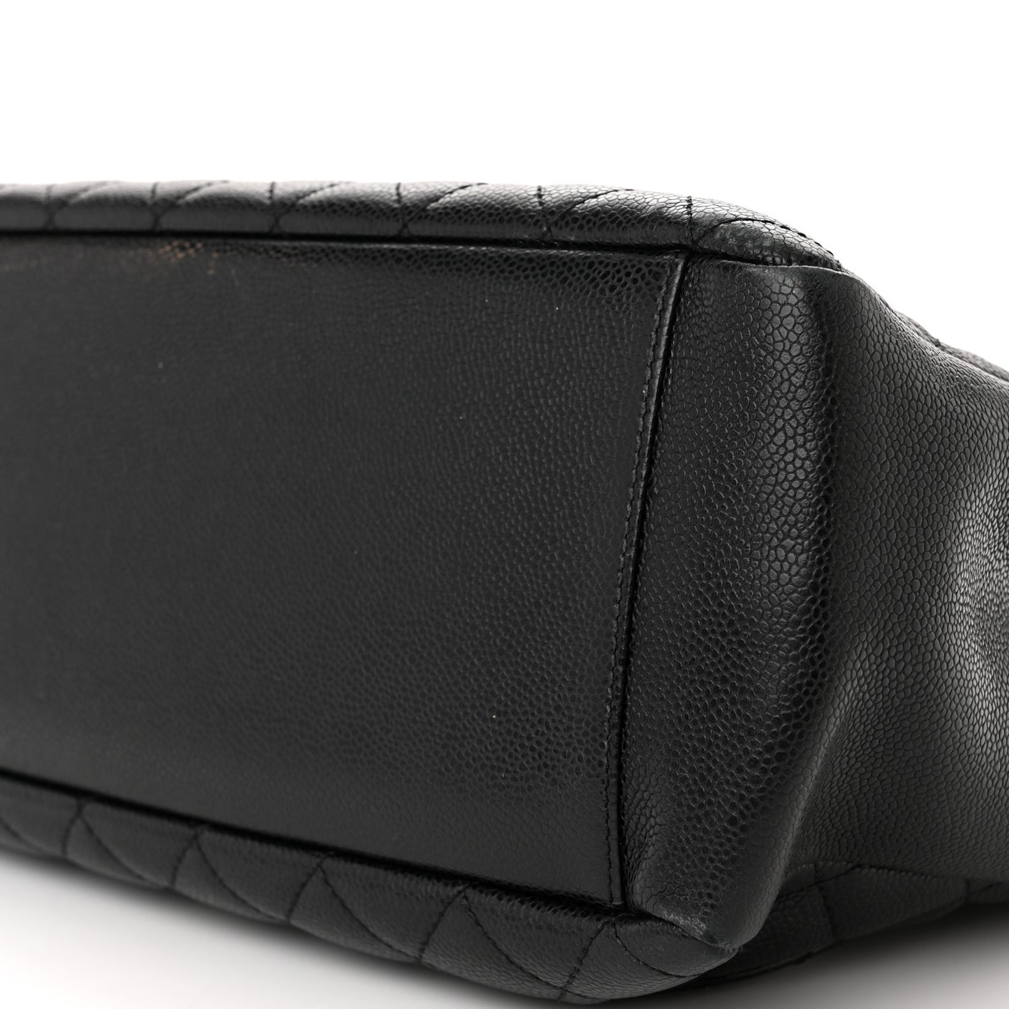 Caviar Quilted Grand Shopping Tote GST Black