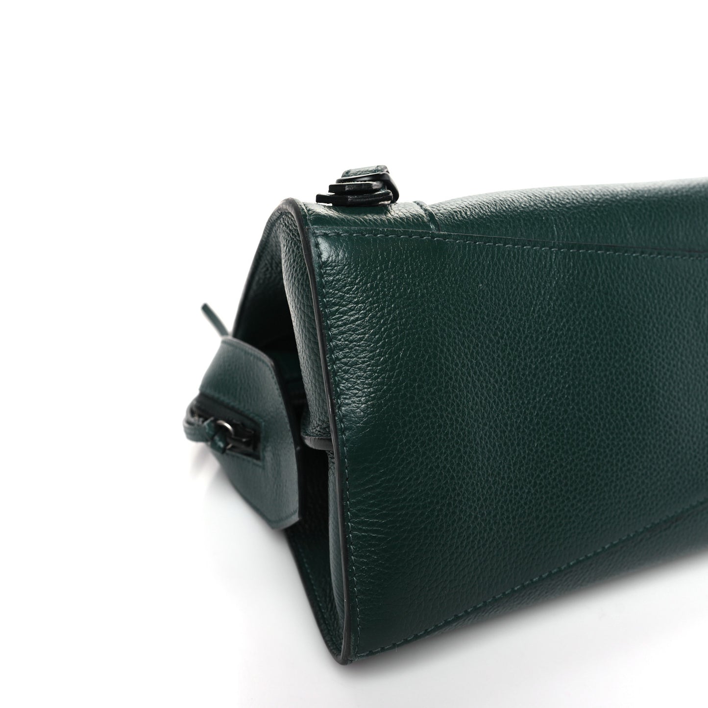 Grained Calfskin Neo Classic Matte Black Hardware S City Forest Green
