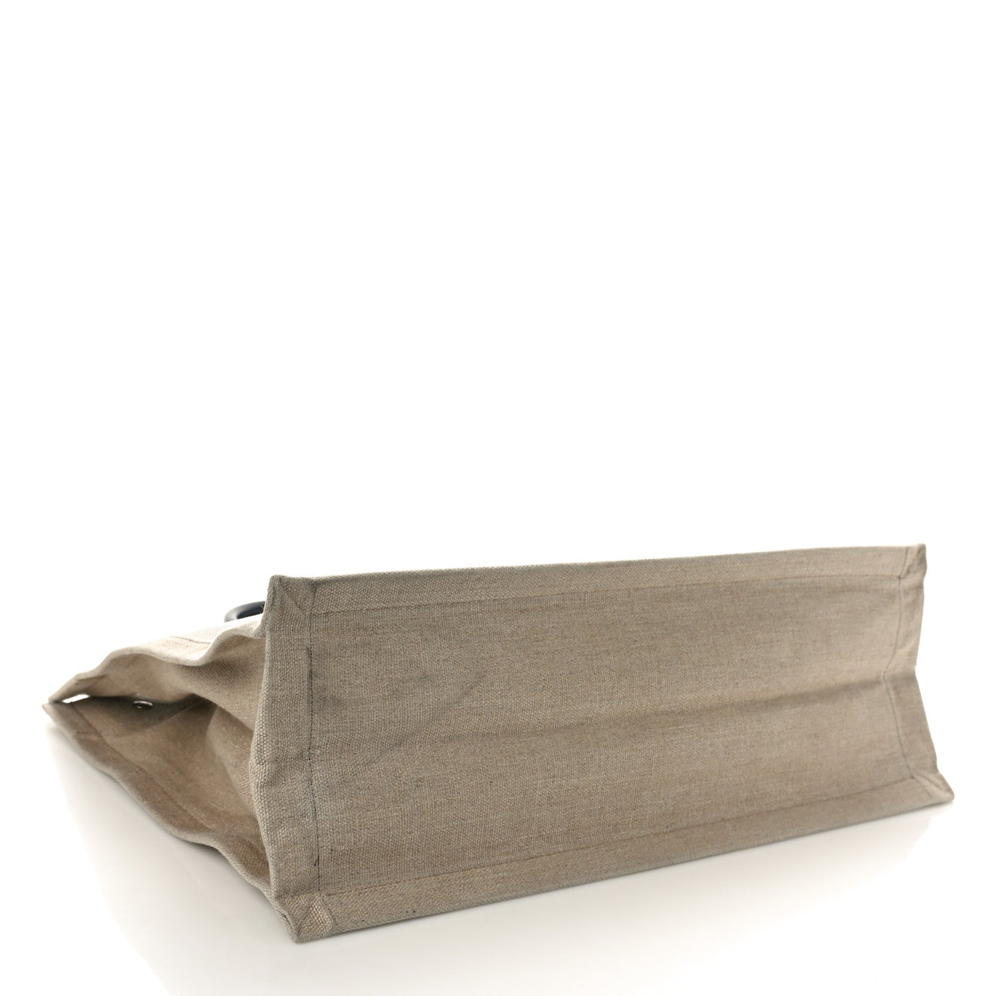 Linen Calfskin Rive Gauche Tote Optic White