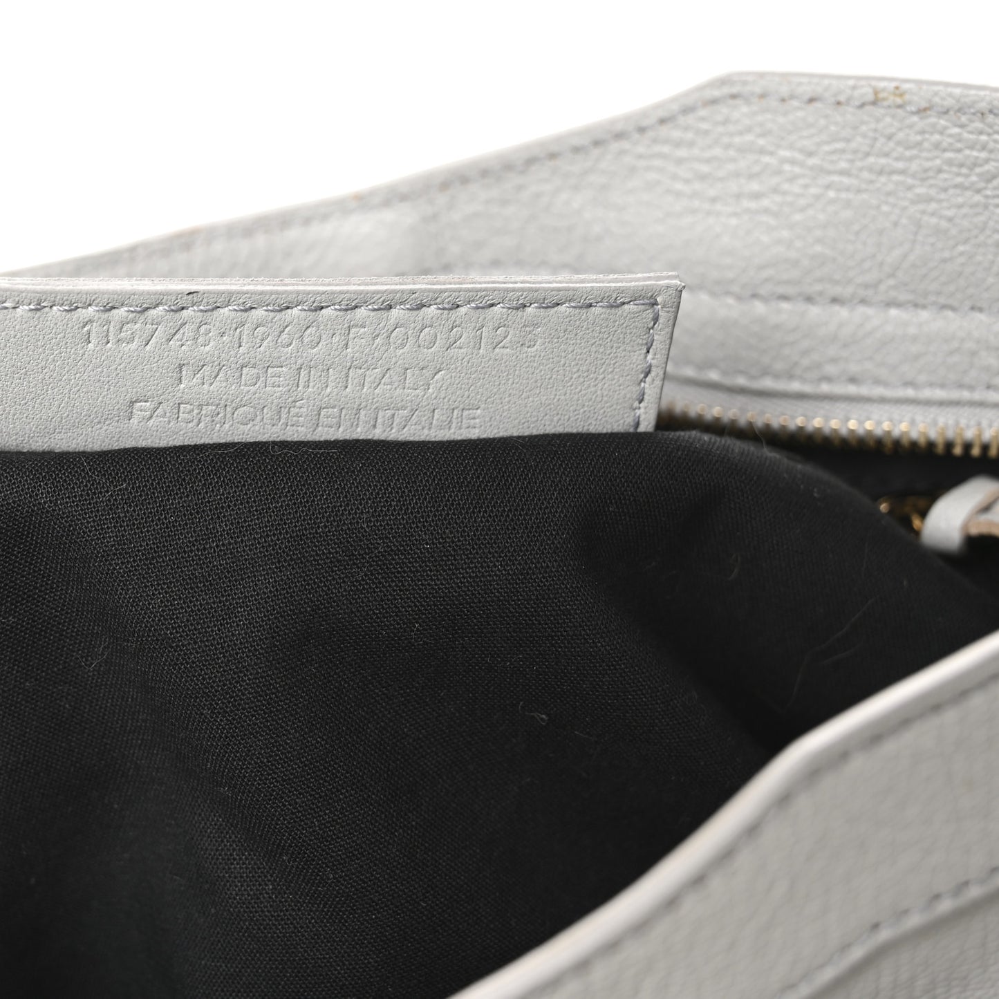 Chevre Gold Metallic Edge Hardware City Gris Glace
