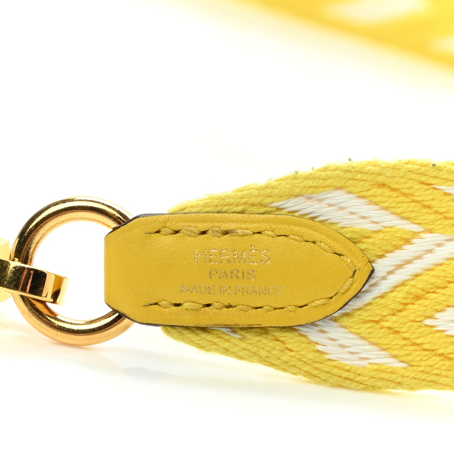 Toile Swift 25mm Sangle ZigZag Shoulder Strap Jaune de Naples White