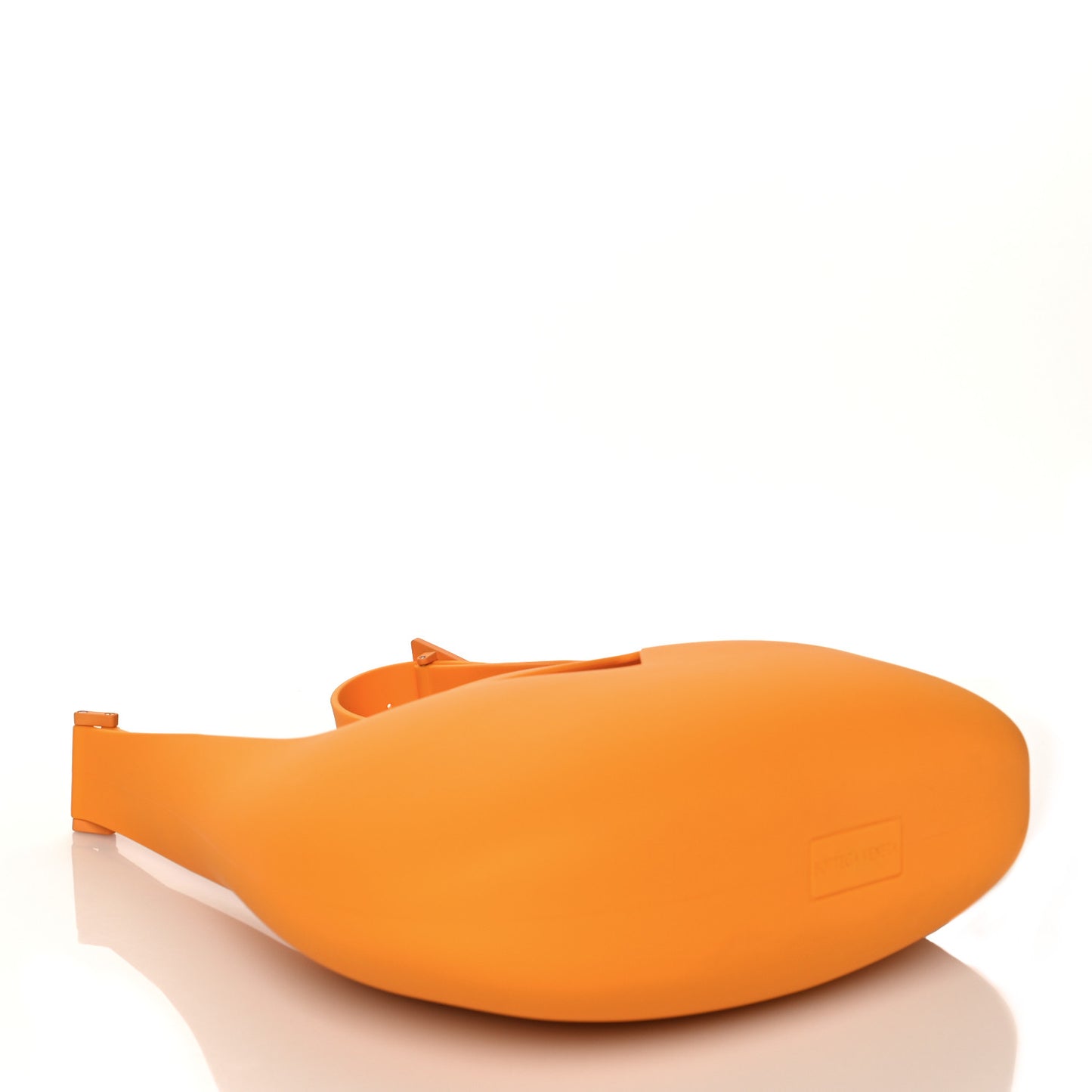 Rubberized Canvas Punch Tote Tangerine