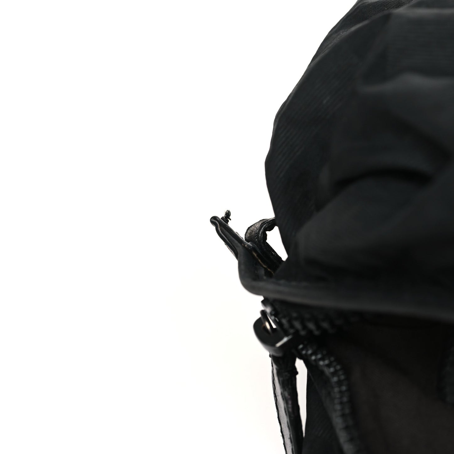 Nylon FF Shoulder Bag Black