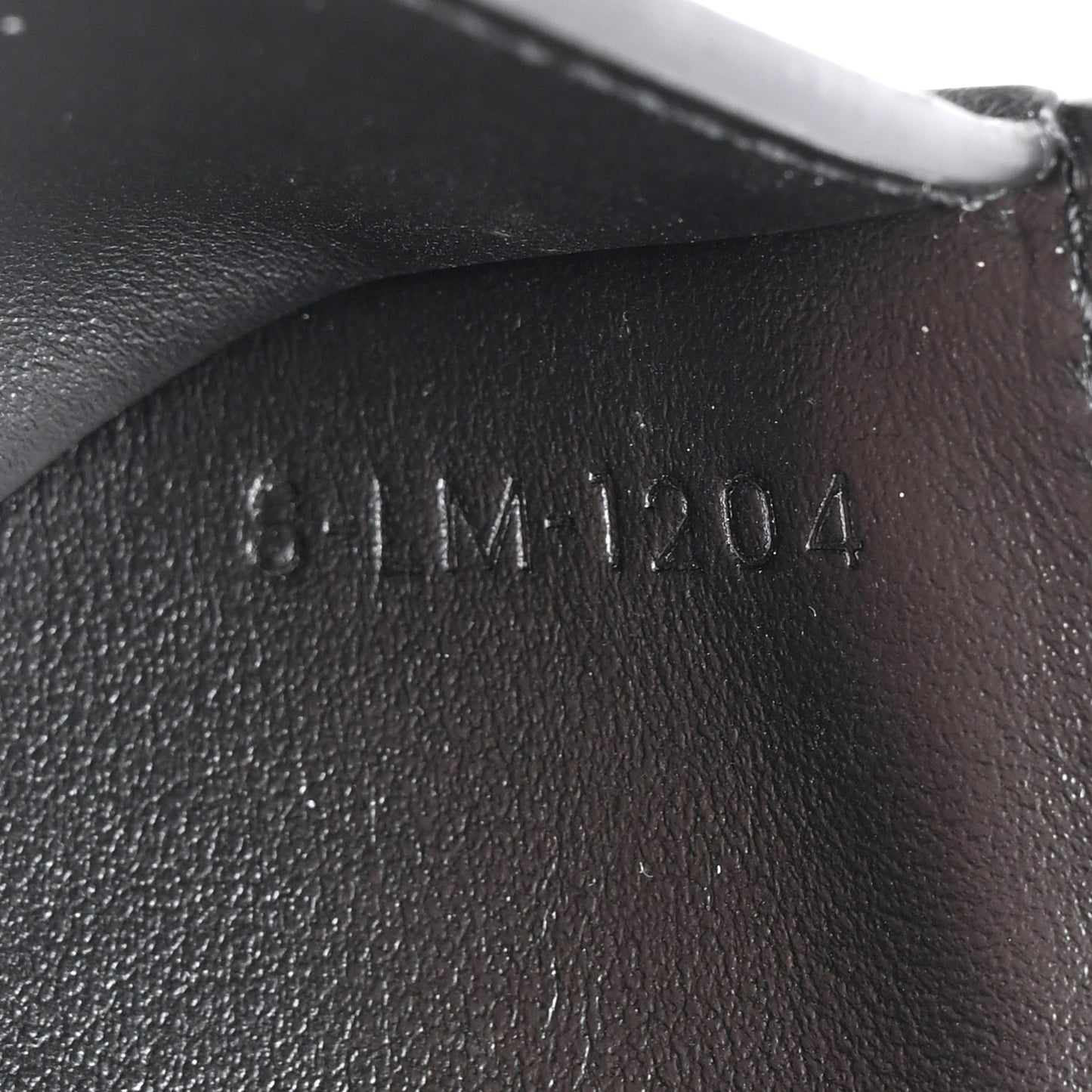 Calfskin Compact Triomphe Wallet With Coin Purse Black