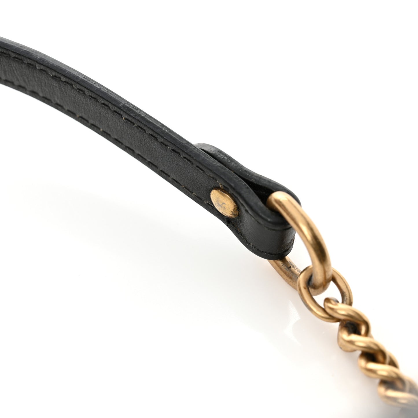 Calfskin Matelasse Mini GG Marmont Chain Shoulder Bag Black
