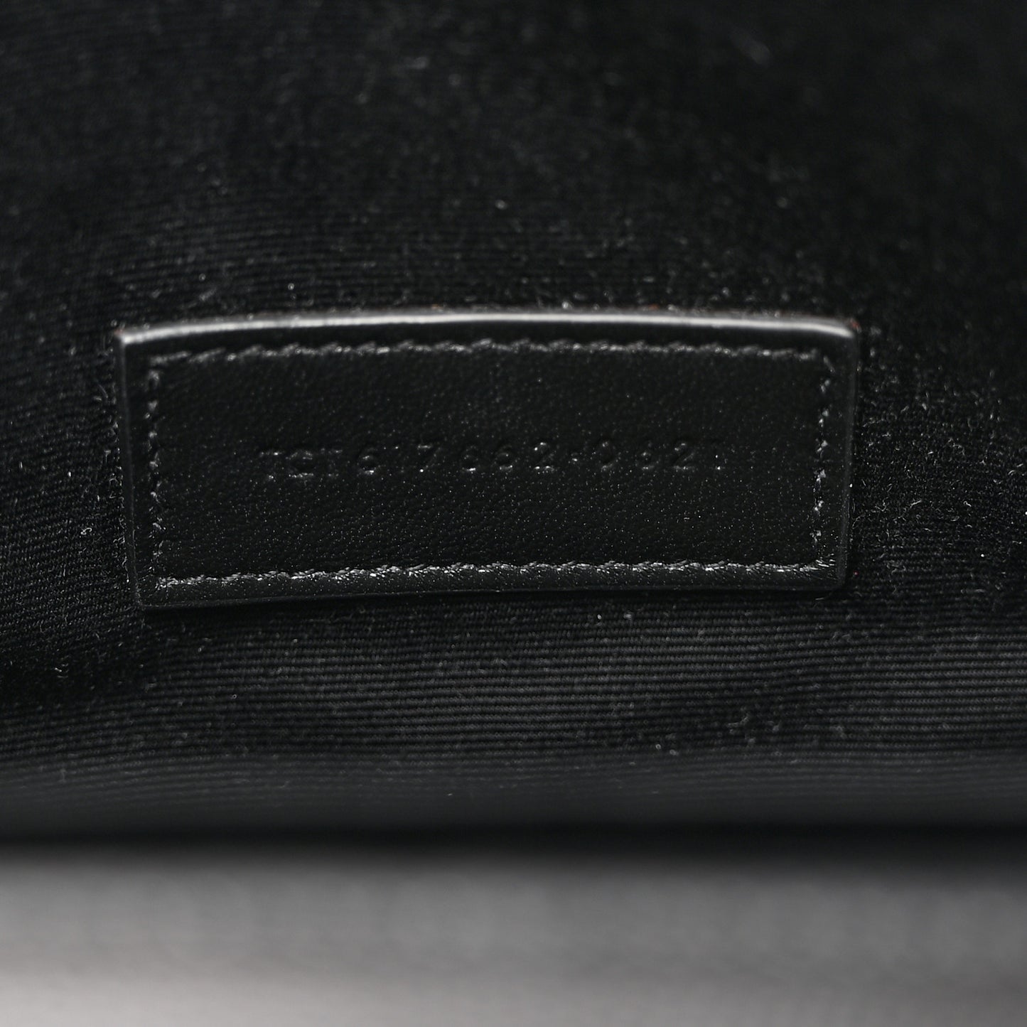 Grain De Poudre Matelasse Chevron Monogram Envelope Clutch Black