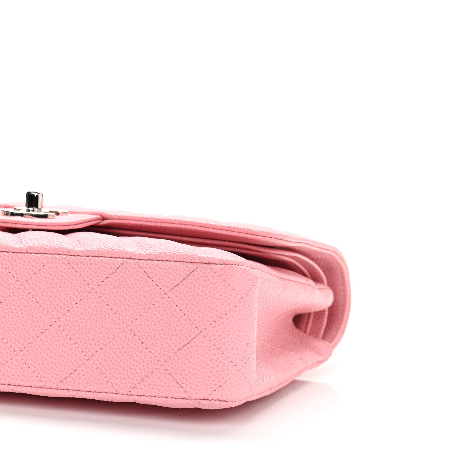 Chanel Caviar Quilted Medium Double Flap Light Pink 9 of 11