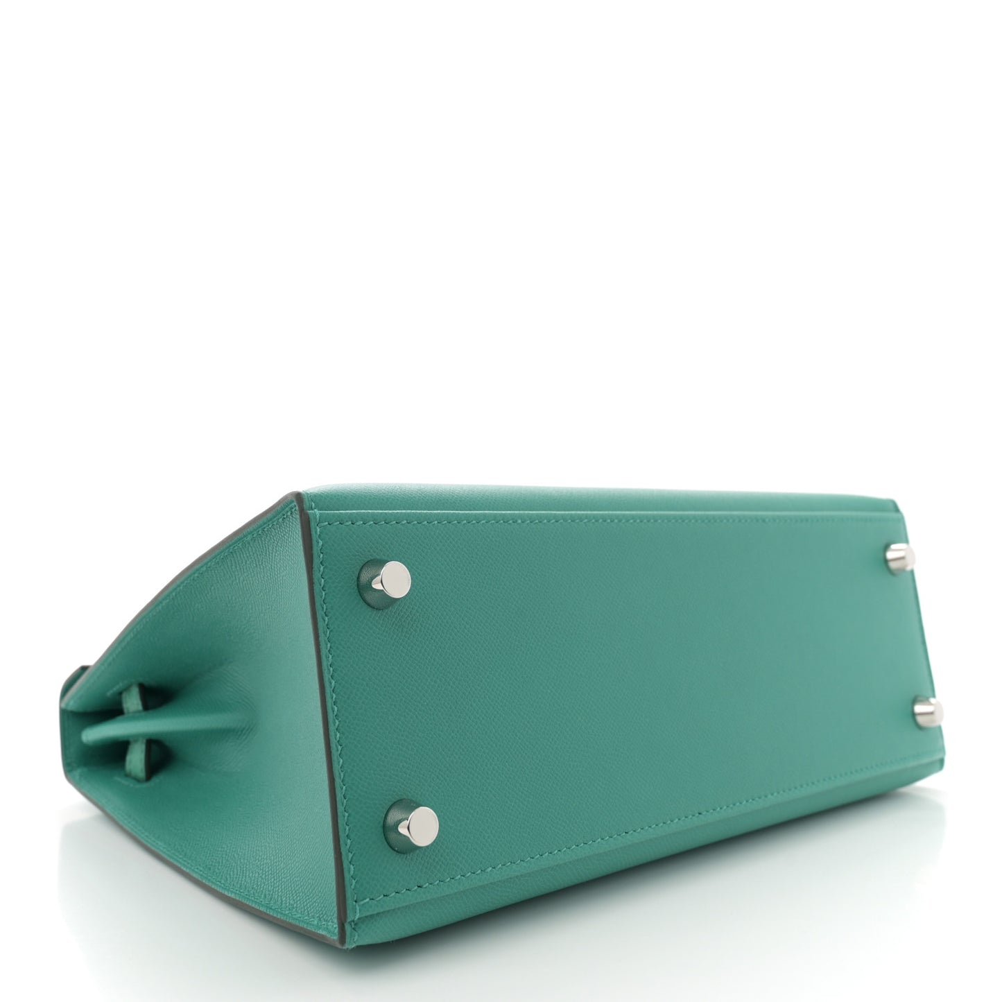 Madame Calfskin Matte Alligator Kelly Sellier Touch 25 Vert Verone Vert Jade