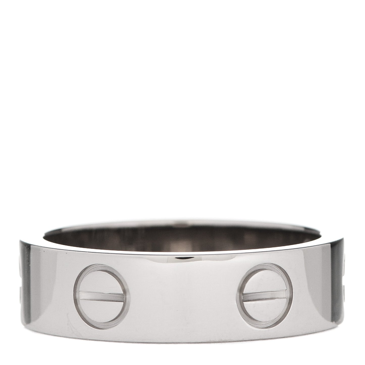 18K White Gold 5.5mm LOVE Ring 54 6.75