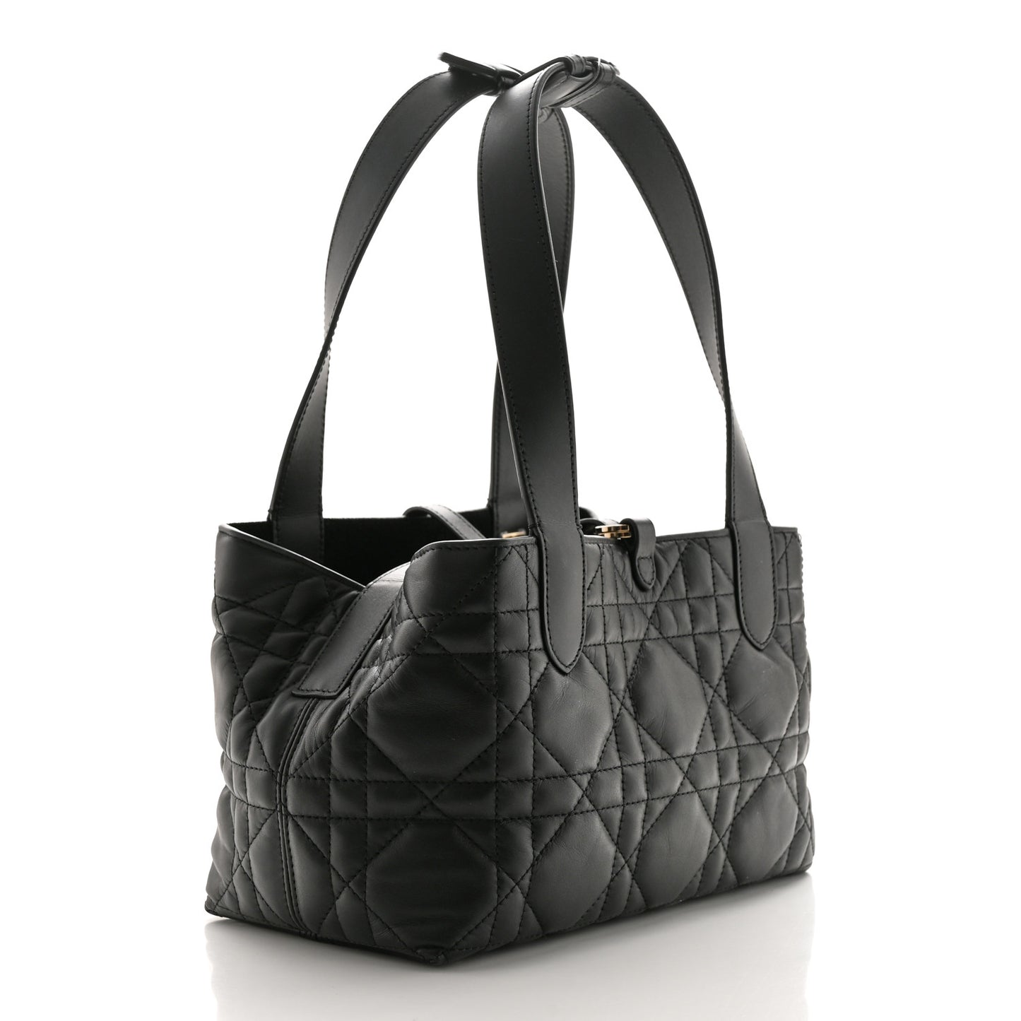 Calfskin Macrocannage Small Toujours Black