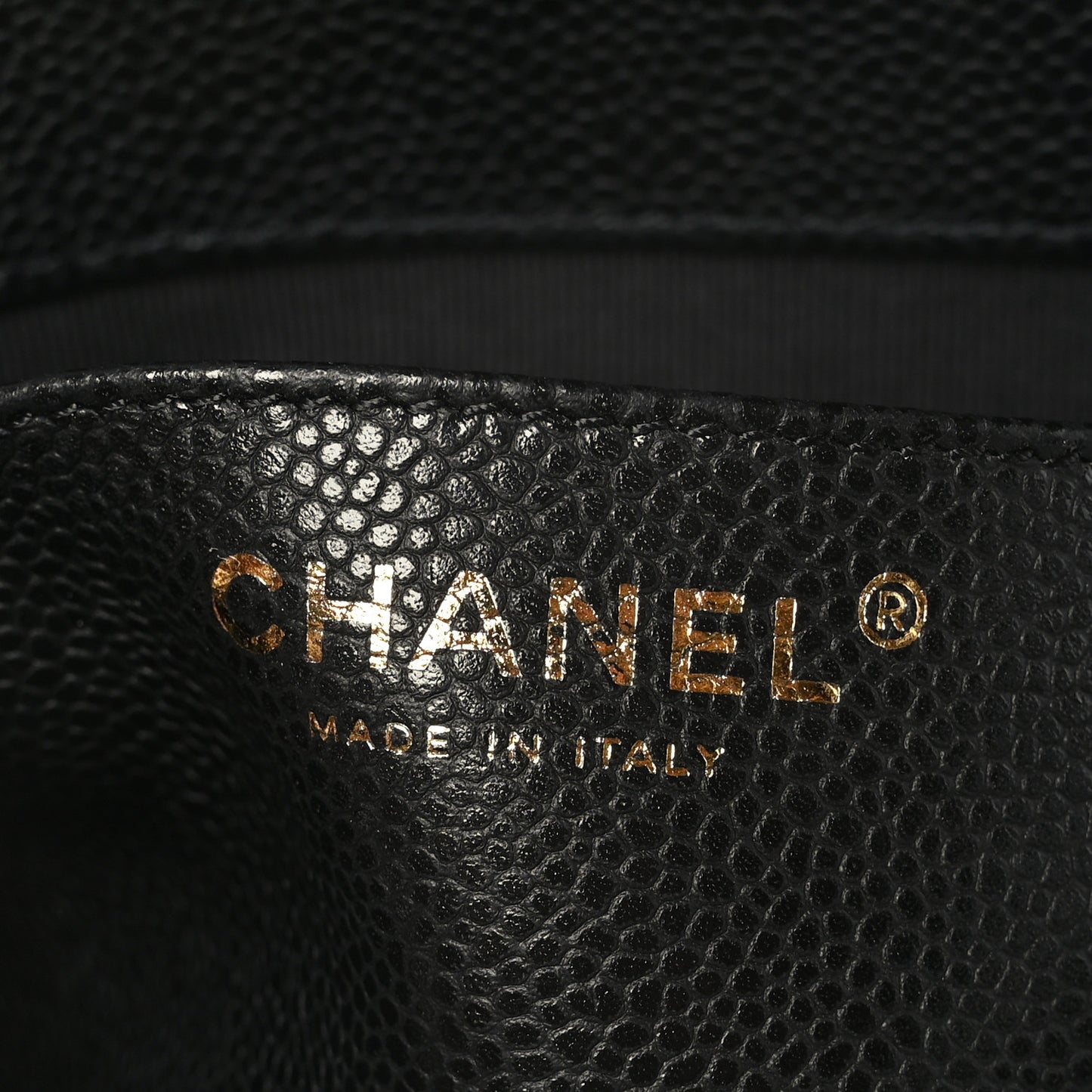 Caviar Quilted Small Chain Flap Black