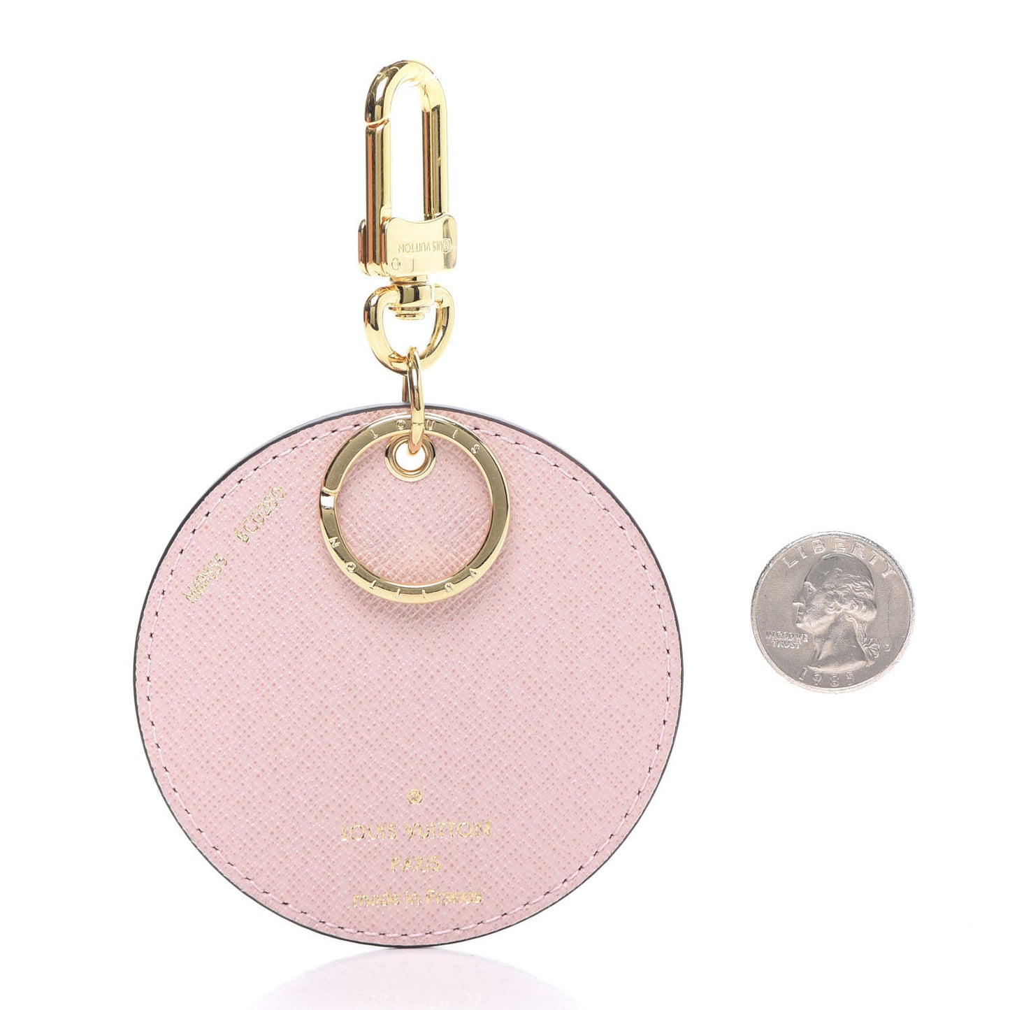 Monogram 2020 Christmas Animation Big Wheel Bag Charm Key Ring Rose Ballerine