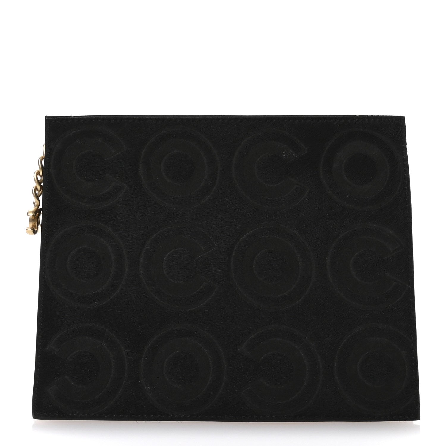 Chanel Pony Hair CocoDouble Pouch Black Rose 1714531 – FASHIONPHILE