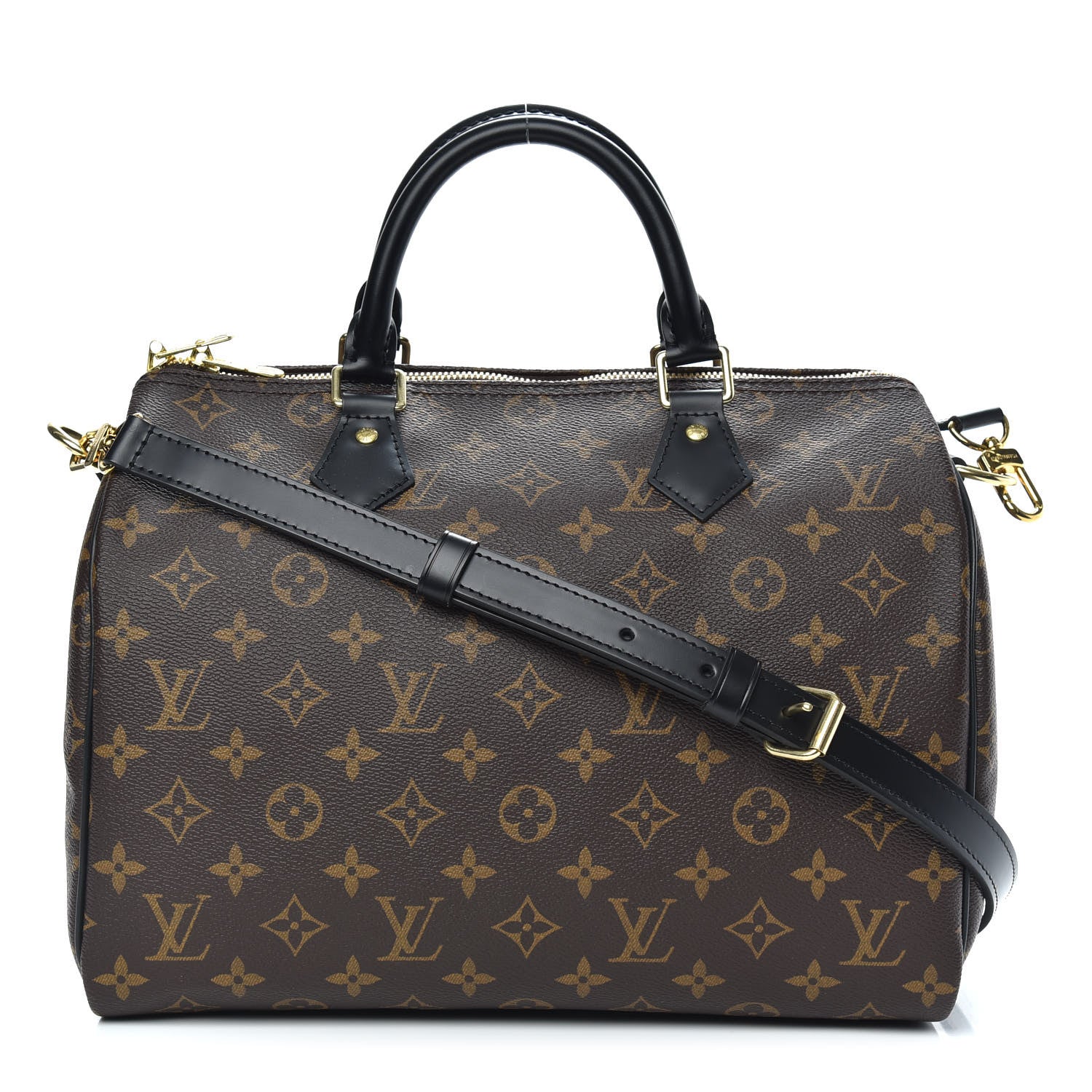 Louis Vuitton Monogram My World Tour Speedy Bandouliere 30 Black 1 of 10