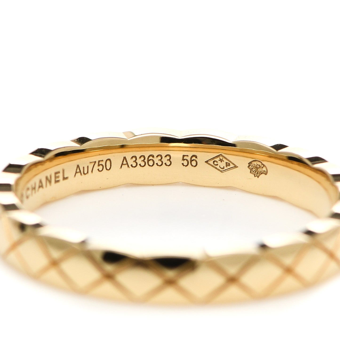 18K Yellow Gold Mini Coco Crush Ring 56 7.5