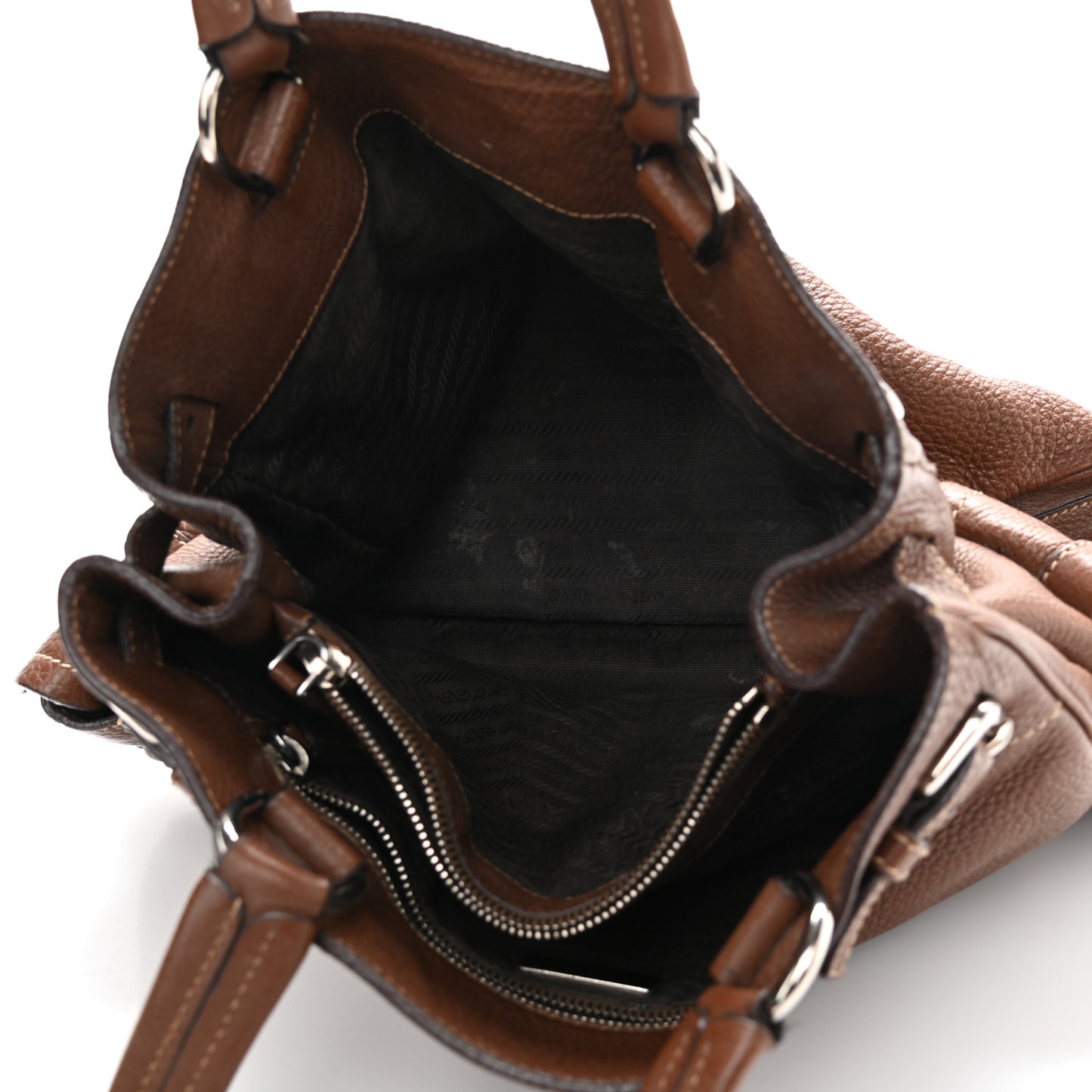 Vitello Daino Shoulder Bag Bruciato