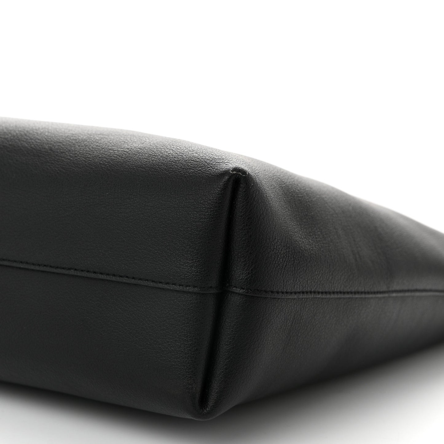 Calfskin North-South Shopping Tote Black