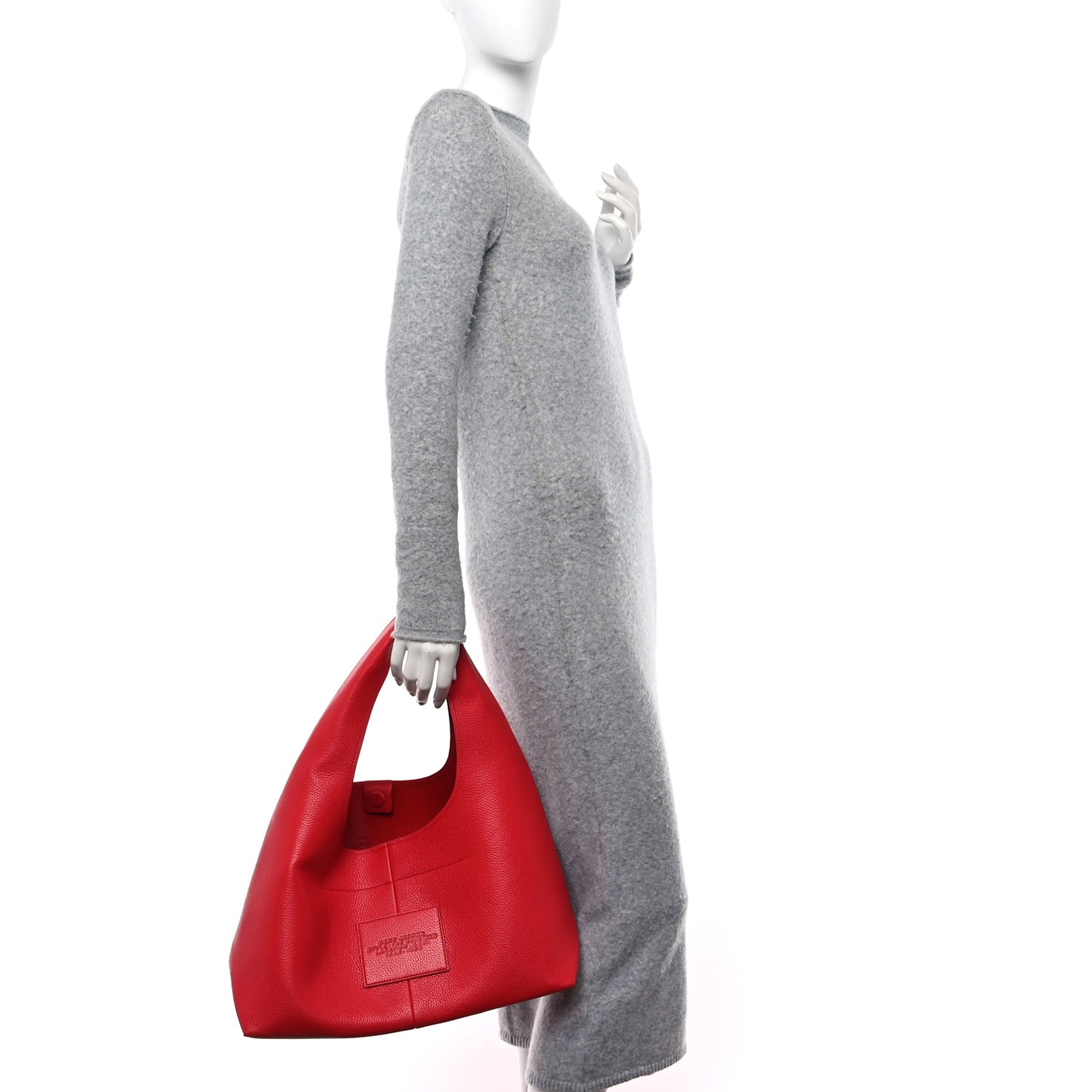 Grained Calfskin Medium The Sack Bag True Red