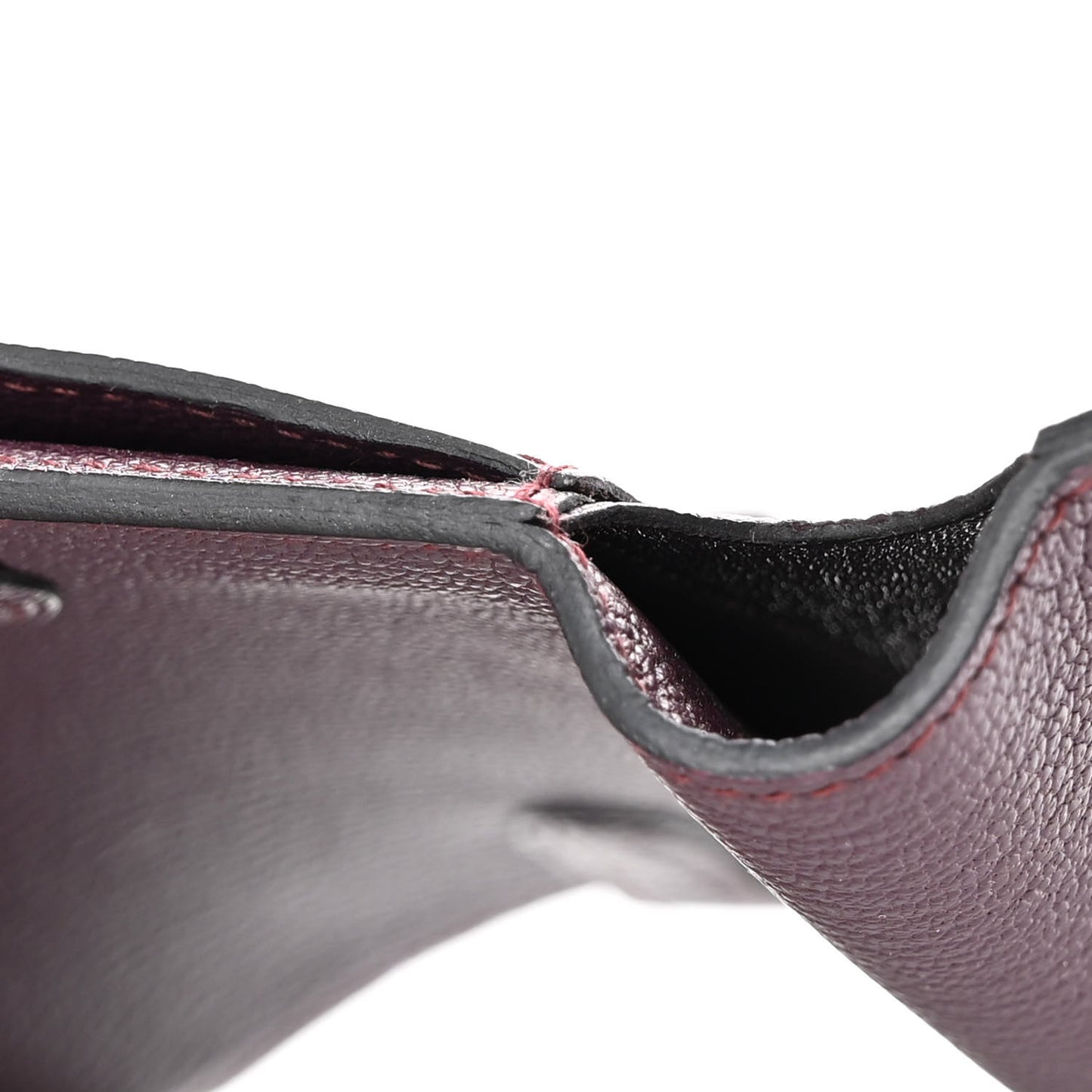 Chevre Mysore Medium Kelly Wallet Prune