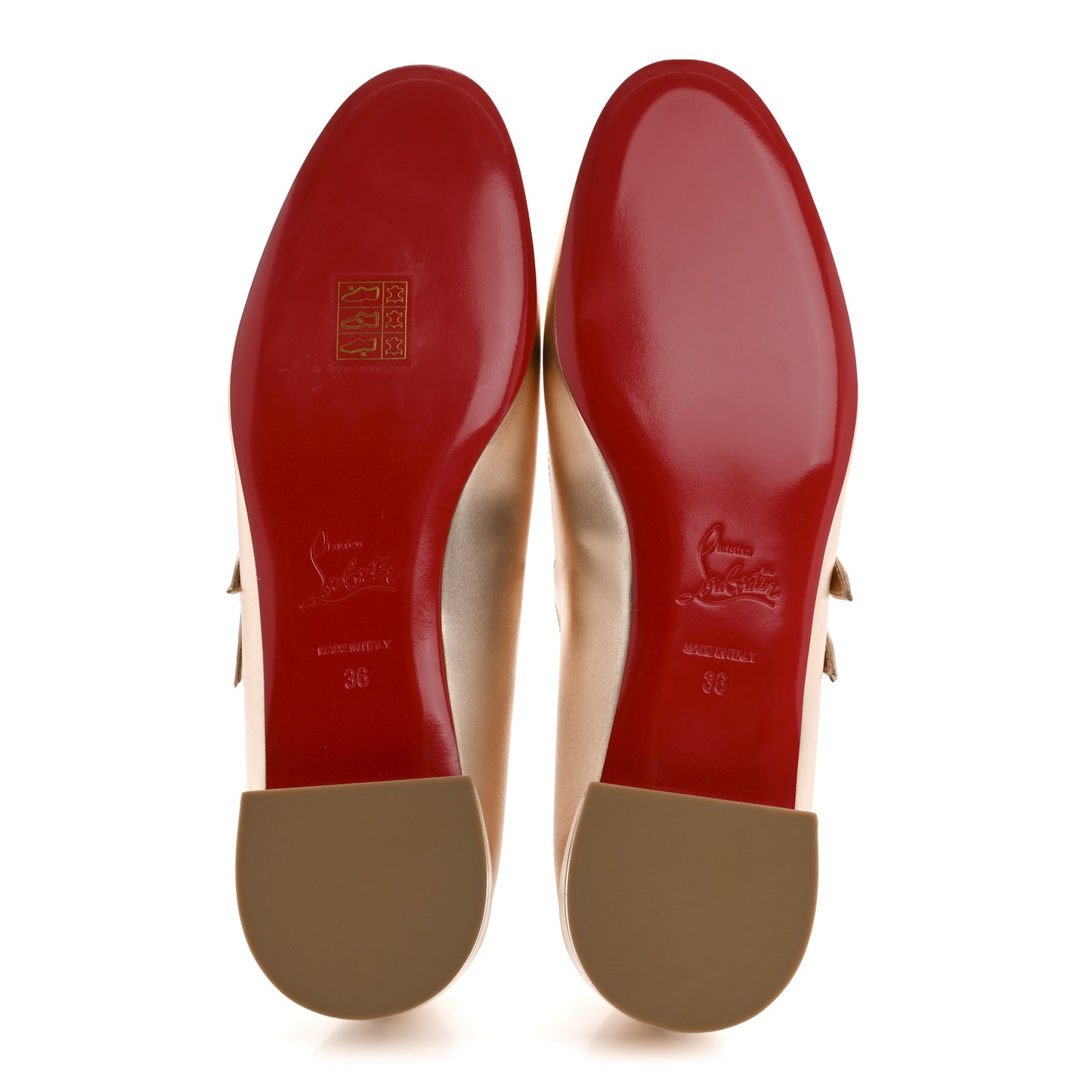 Calf Laminato Satin Sweet Jane Flats 36 Leche