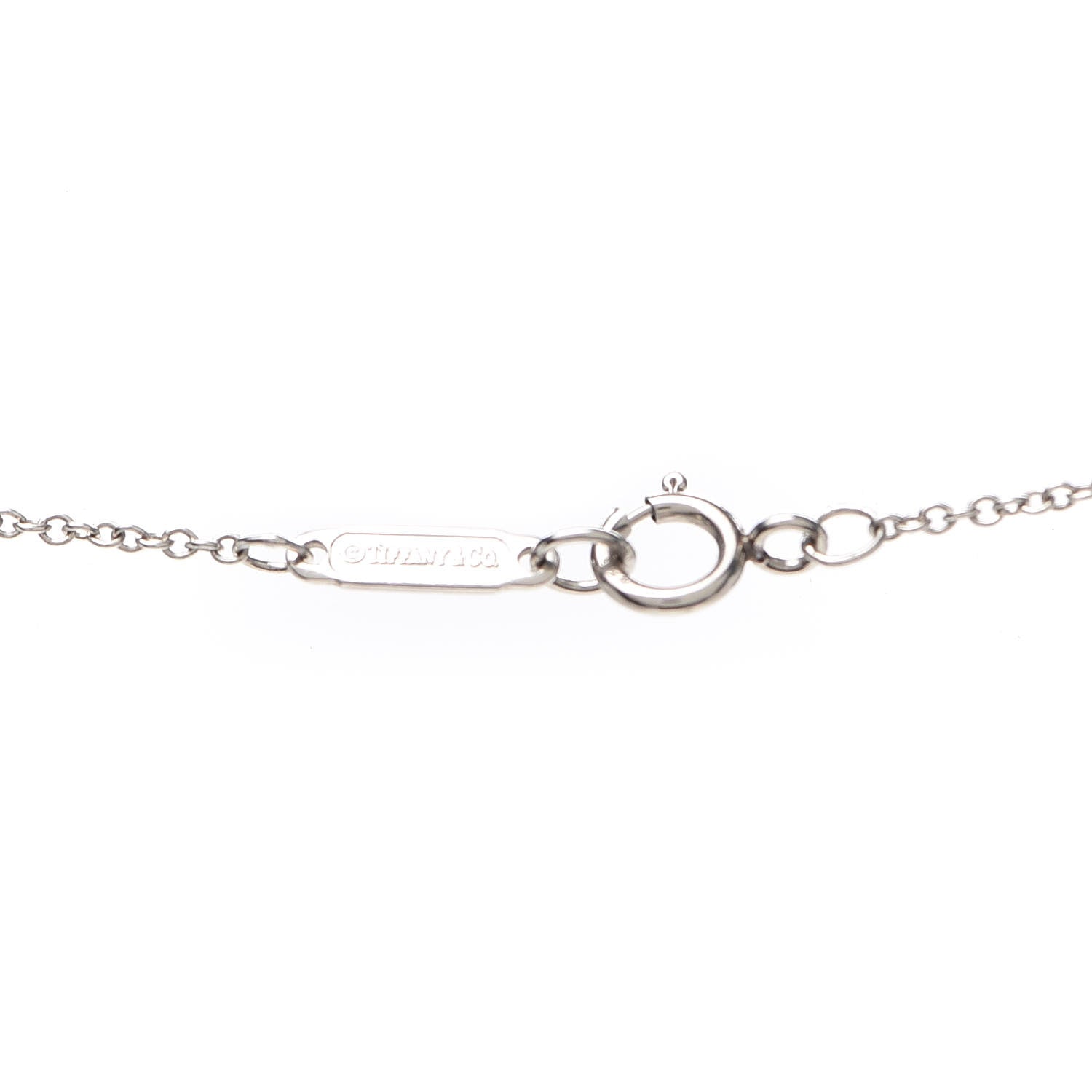 Tiffany Platinum Diamond Small Jazz Cross Pendant Necklace 5 of 7
