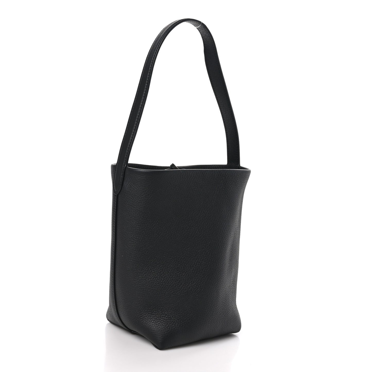 Grained Calfskin Small N/S Park Tote Black