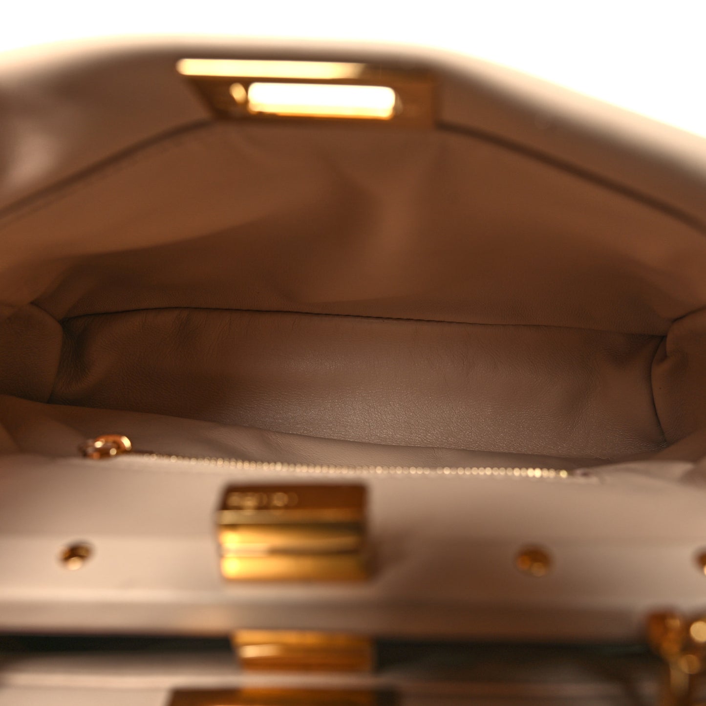 Nappa Stacked Bar Mini Peekaboo Iconic Satchel Rosa Plaster