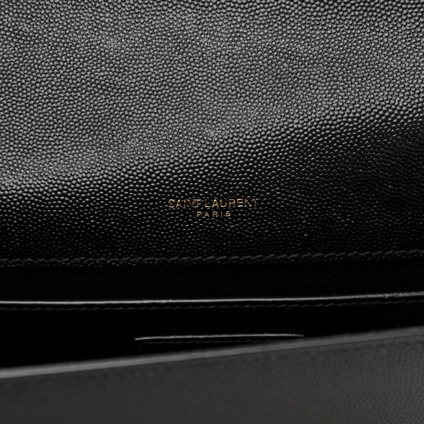 Grain De Poudre Medium Classic Monogram Kate Satchel Black
