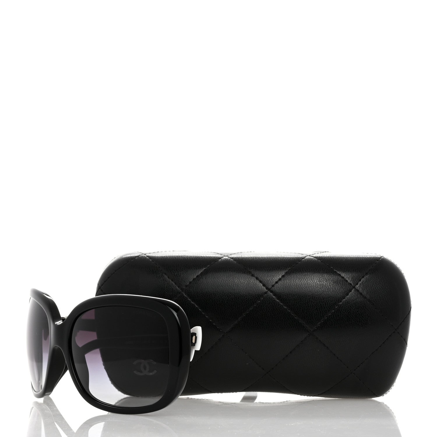 Chanel CC Bow Sunglasses 5171 Black White 8 of 8
