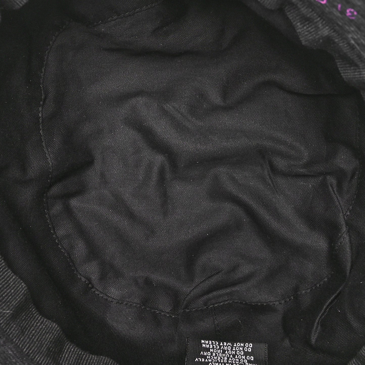 Denim Mood Cloche Bucket Hat S Black