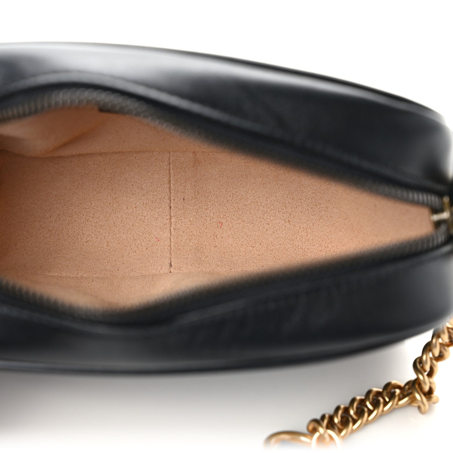 Calfskin Matelasse Mini GG Marmont Chain Shoulder Bag Black