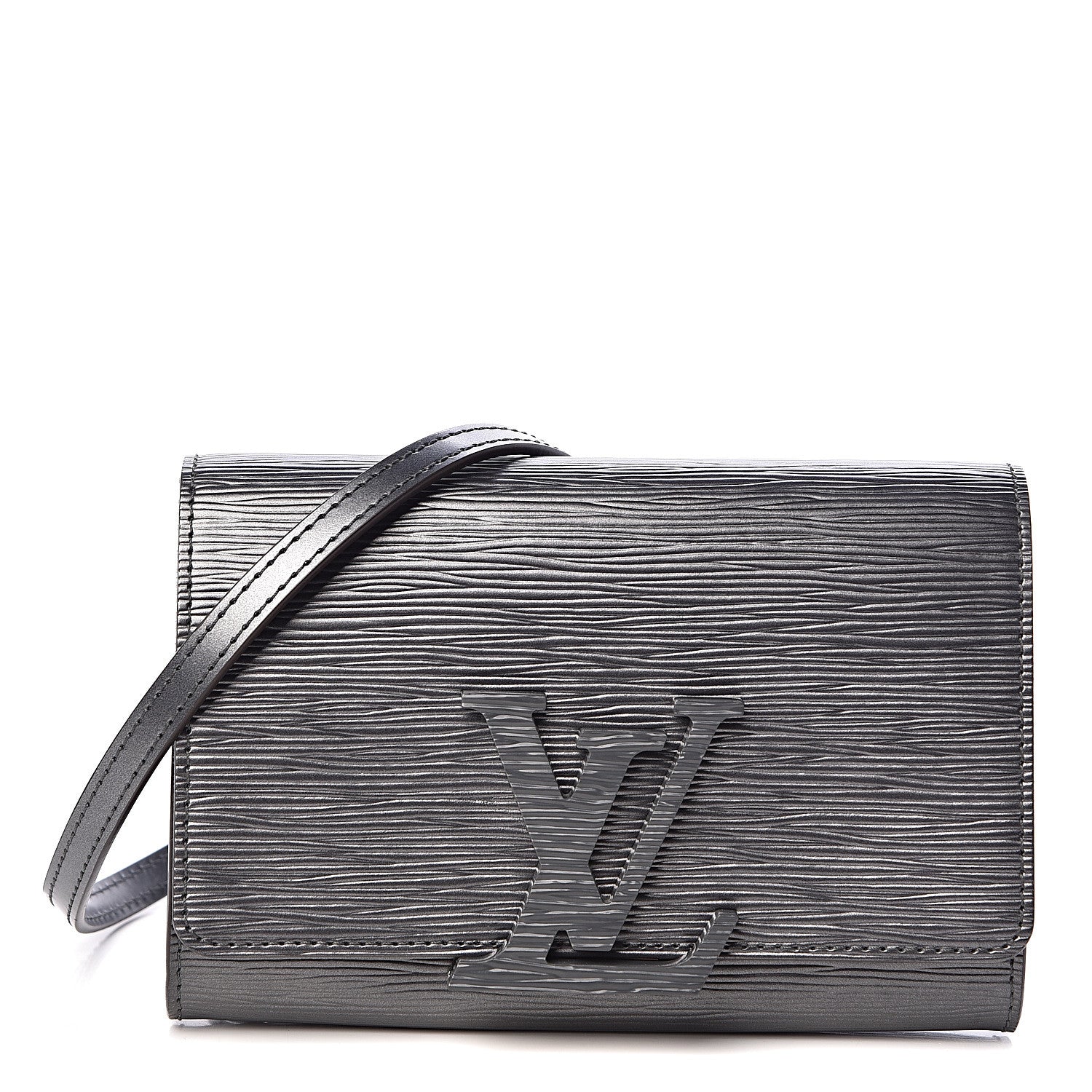 Louis Vuitton Epi Louise Strap PM Anthracite Nacre 465657