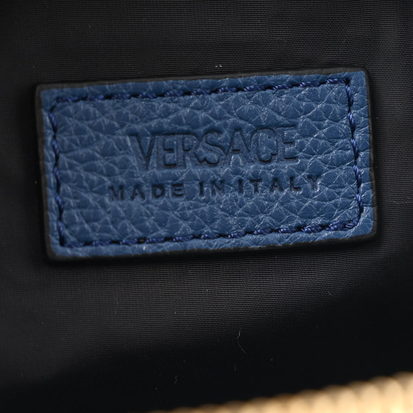 Grained Calfskin Vanitas Medea Belt Bag Blue