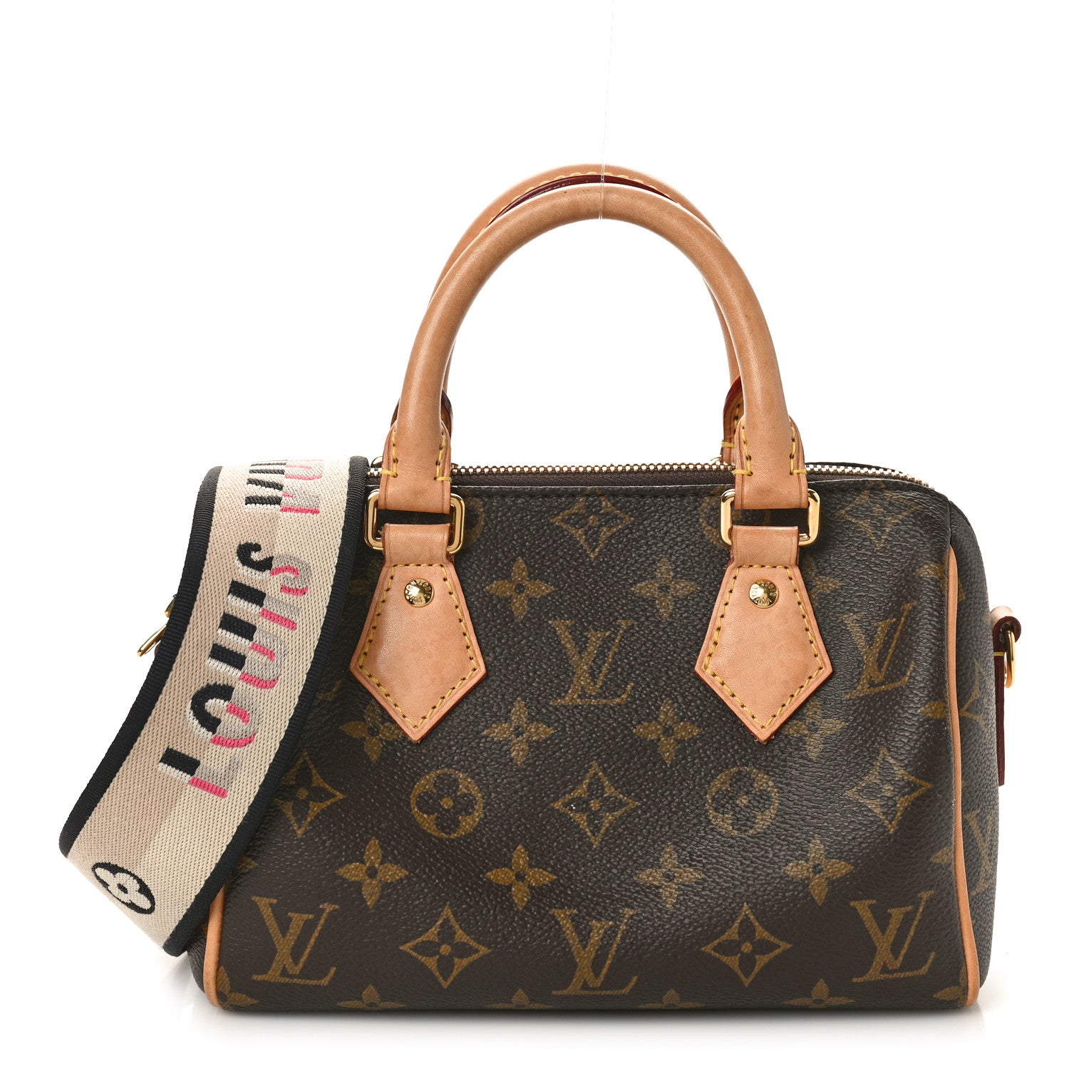 Louis Vuitton Monogram Speedy Bandouliere 20 Black 1 of 9