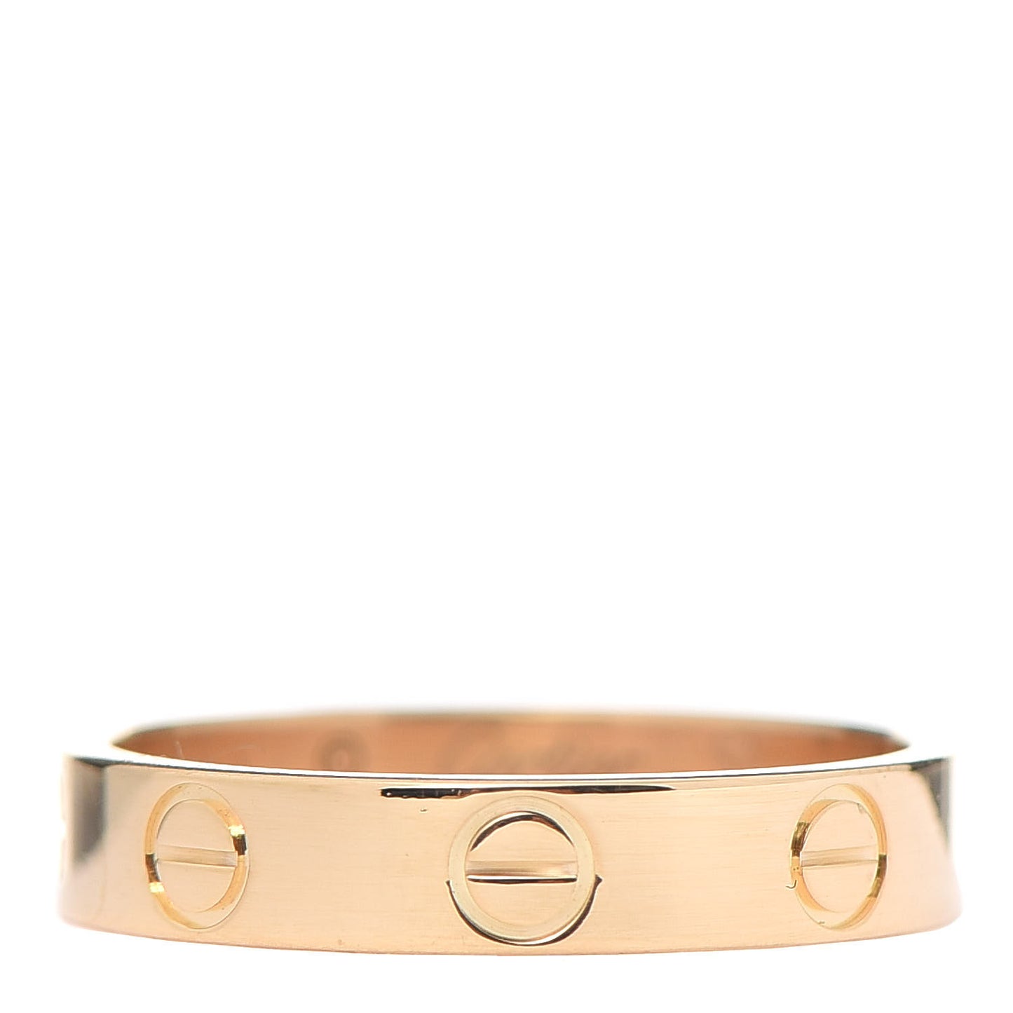 18K Yellow Gold 3.5mm LOVE Wedding Band Ring 51 5.75