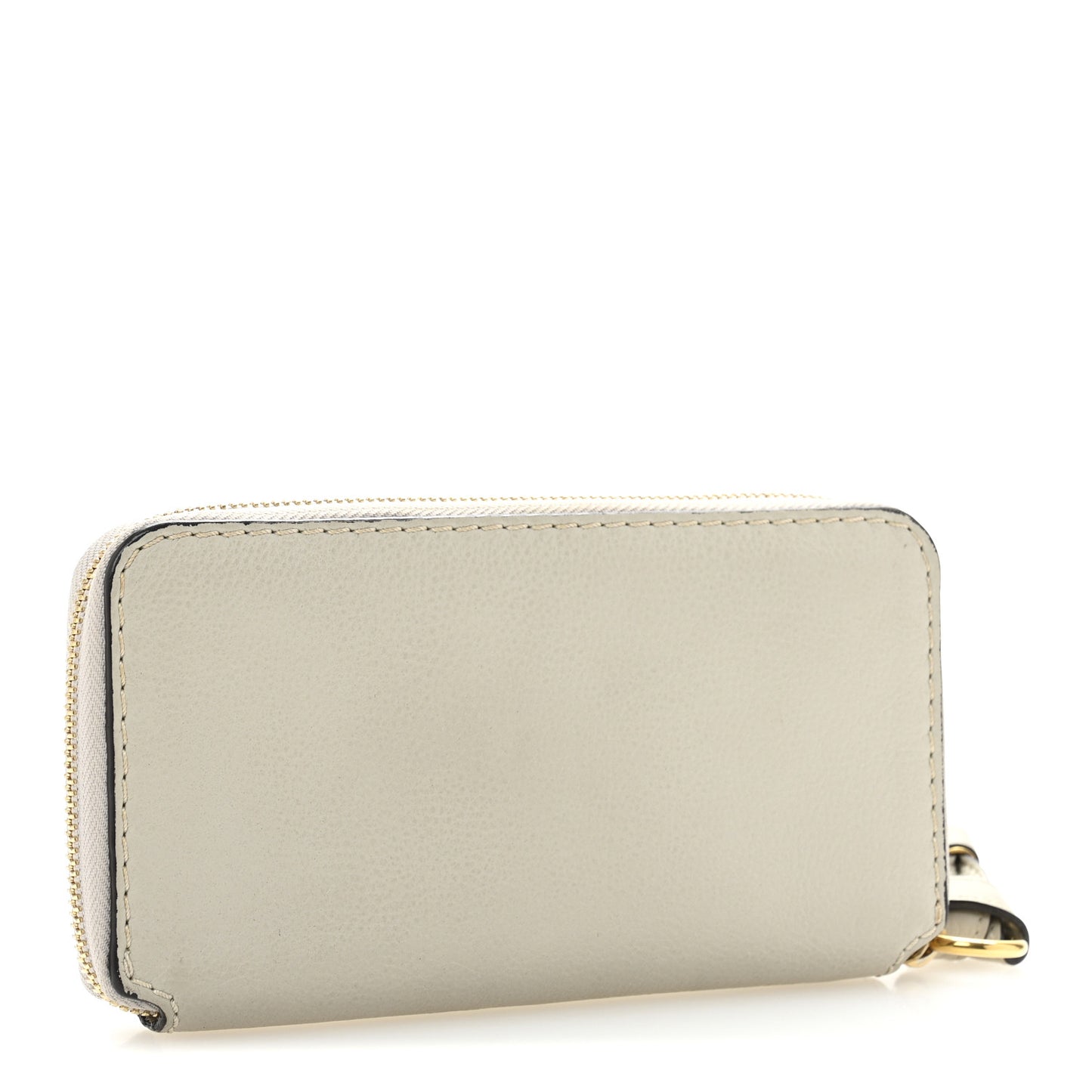 Calfskin Marcie Long Zip Around Wallet Dove