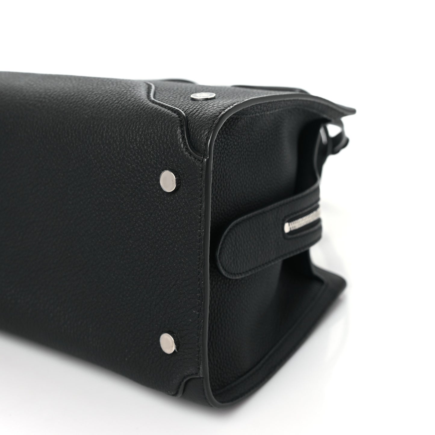 Grained Calfskin Medium Sesia Black