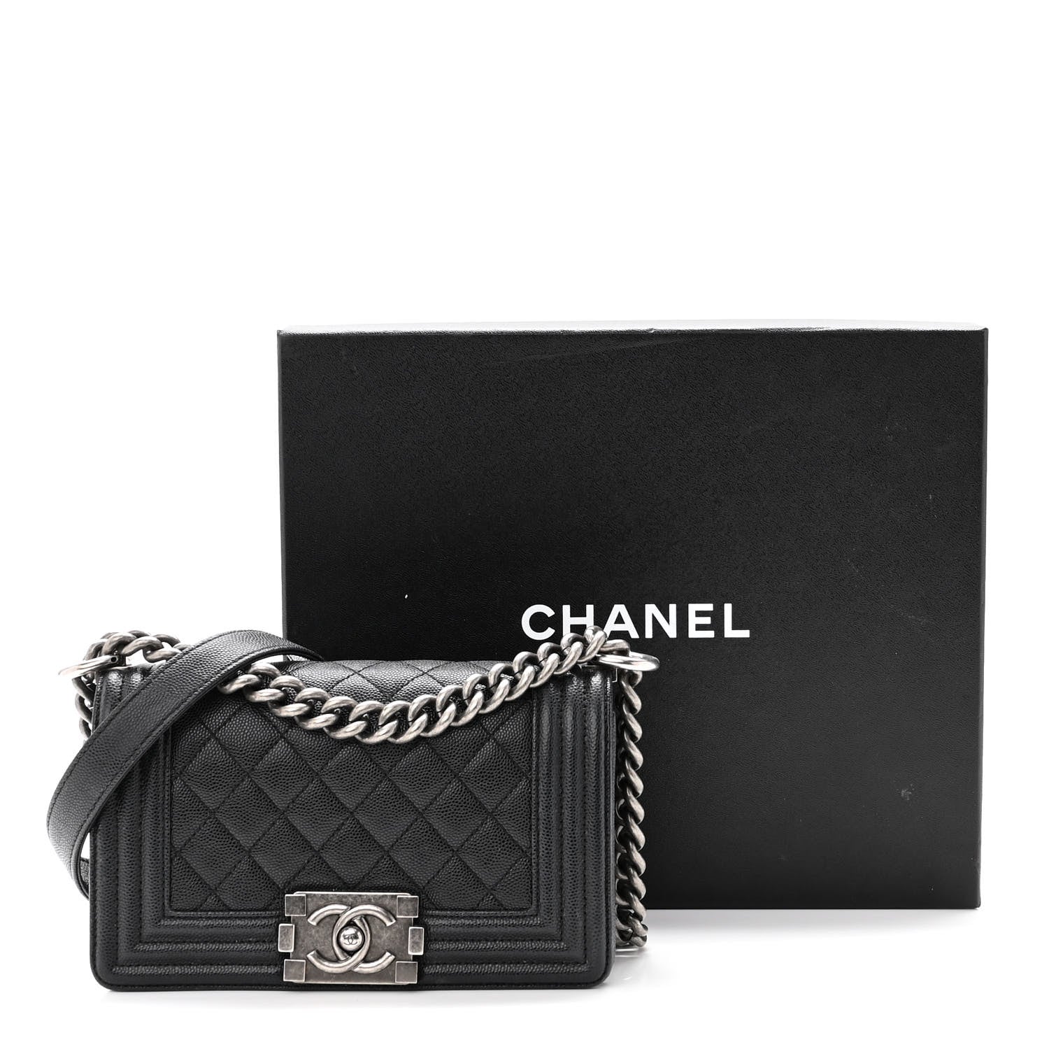 Chanel Caviar Quilted Small Boy Flap Black 12 of 12