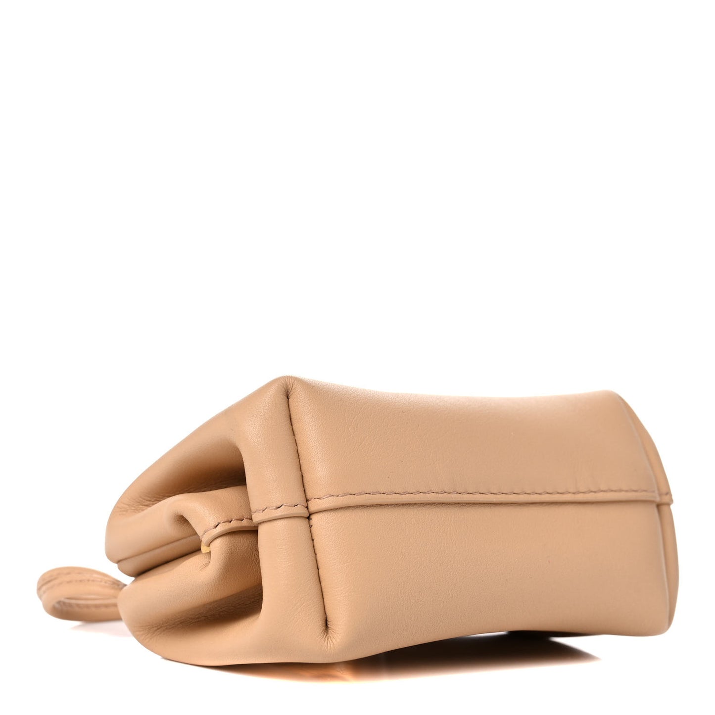 Calfskin The Point Coin Purse Almond