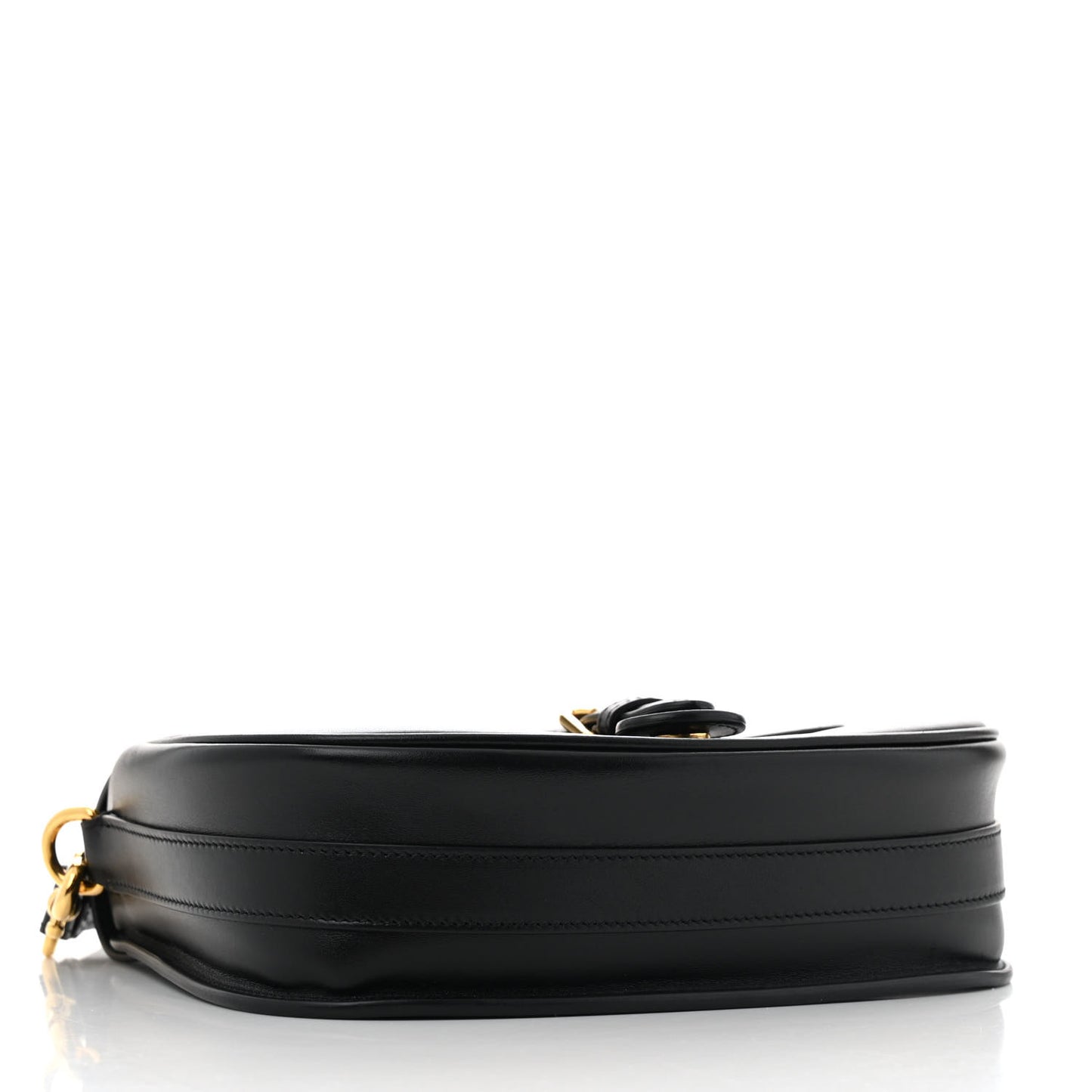 Box Calfskin Medium Bobby Flap Black